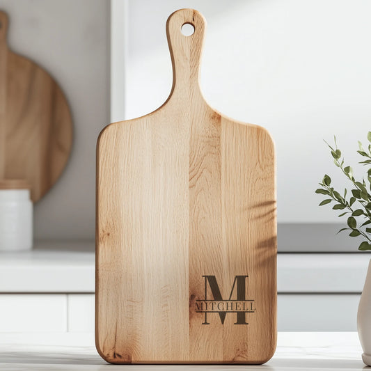 Paddle Cutting Board Lifestyle Closeup