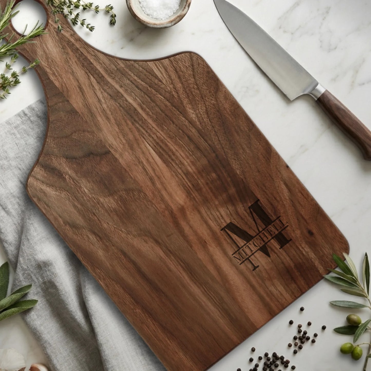 Paddle Cutting Board Walnut for TIB