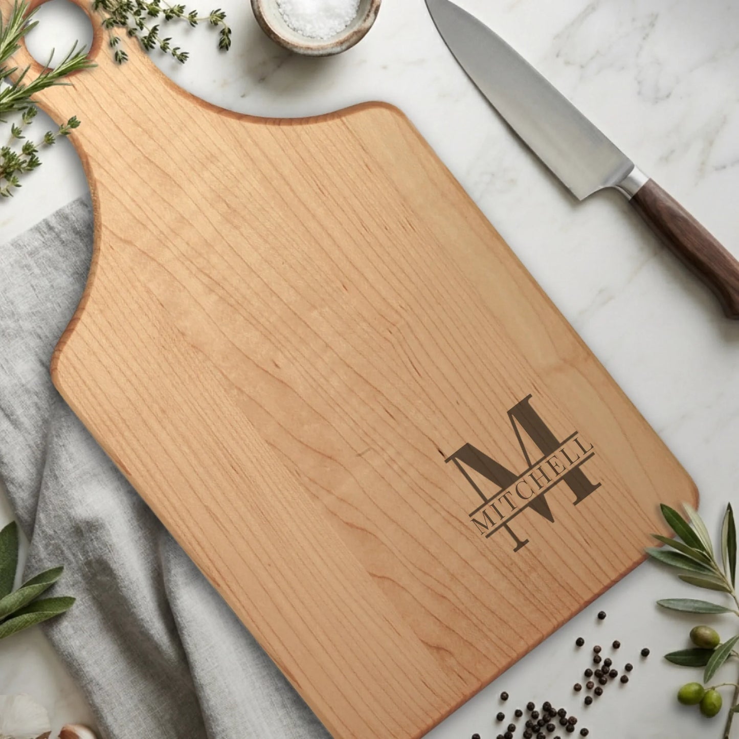 Paddle Cutting Board Maple for TIB