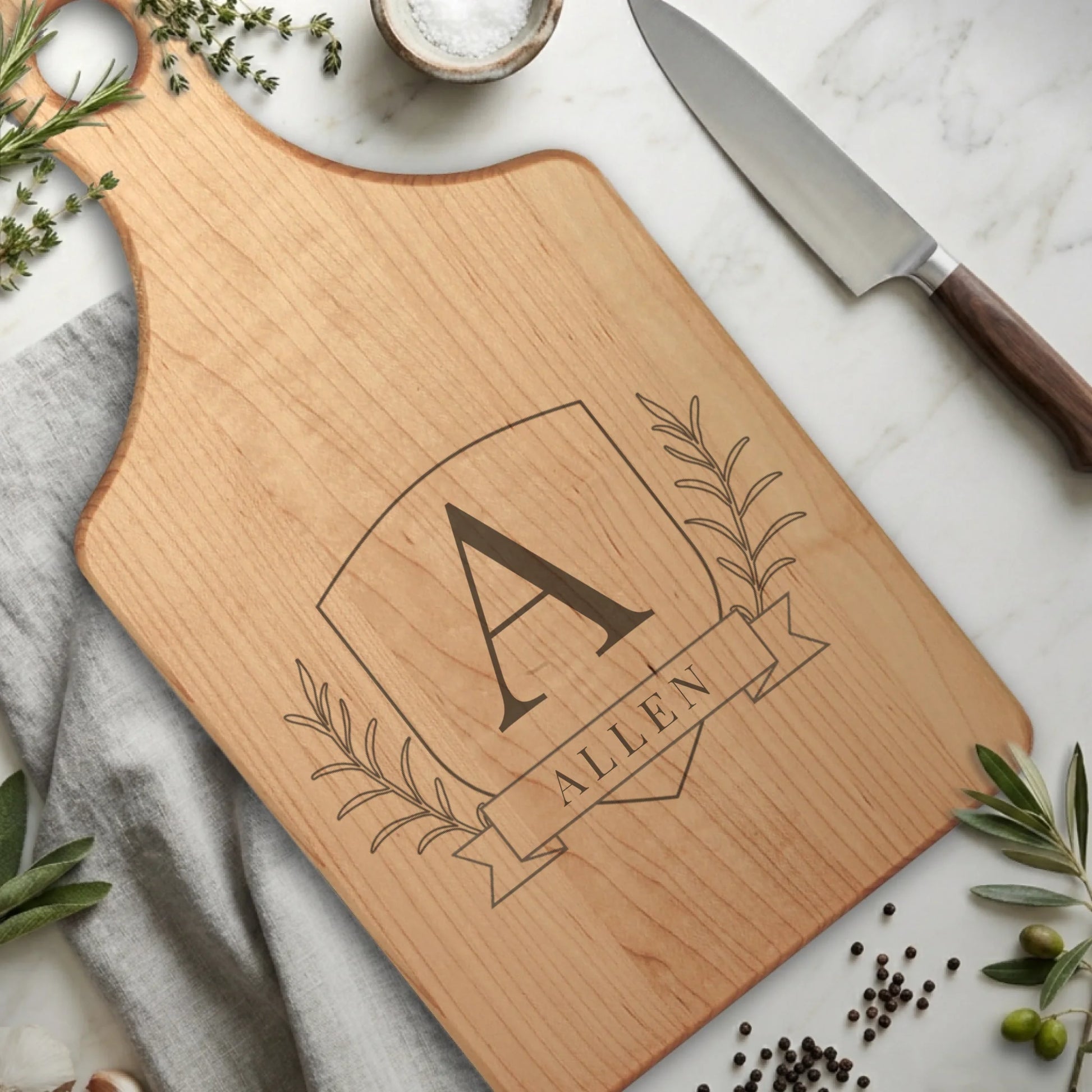 Paddle Cutting Board Maple for TIB