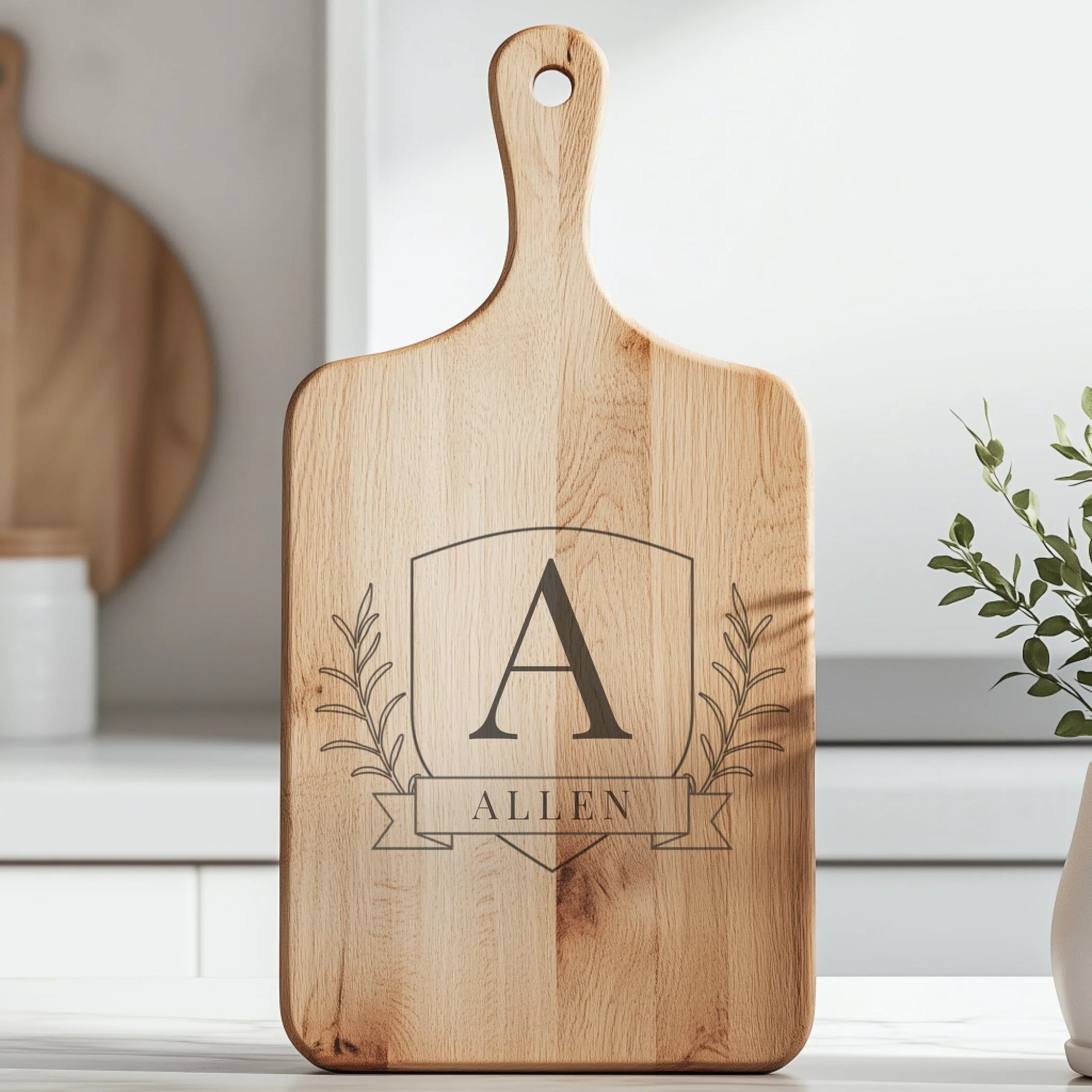 Paddle Cutting Board Lifestyle Closeup