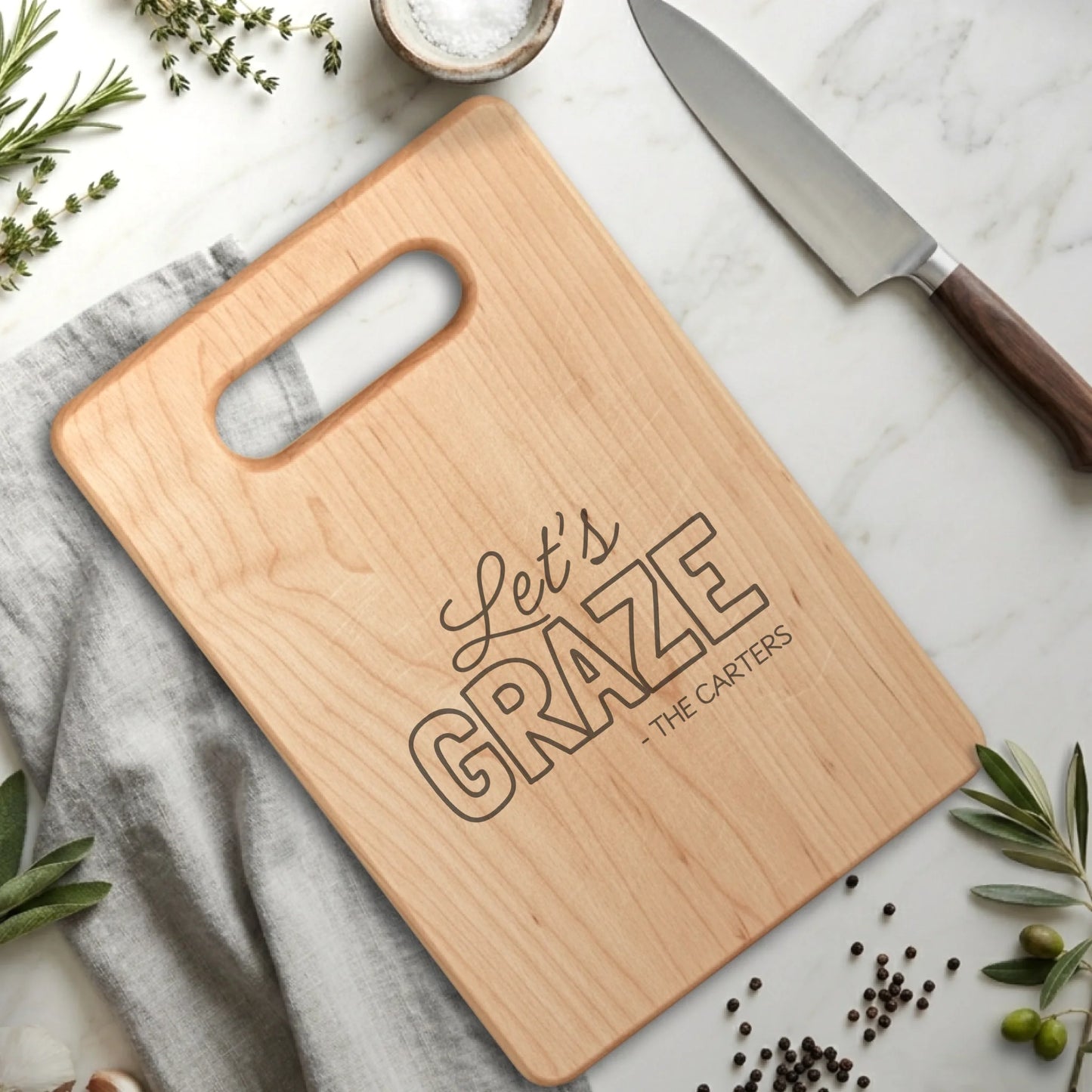 Rectangle Cutting Board Maple for TIB