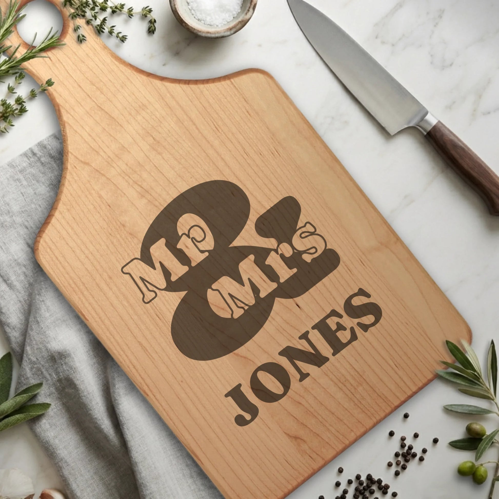 Paddle Cutting Board Maple for TIB