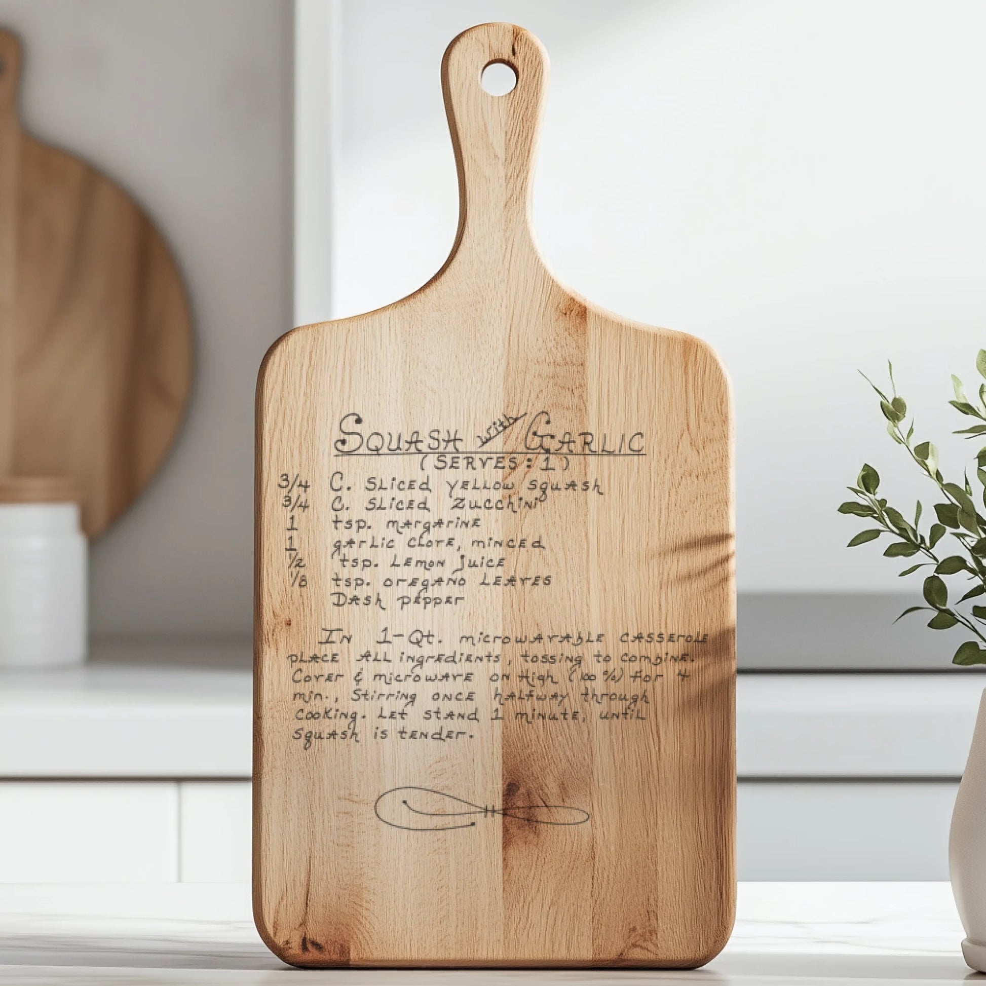 Paddle Cutting Board Lifestyle Closeup
