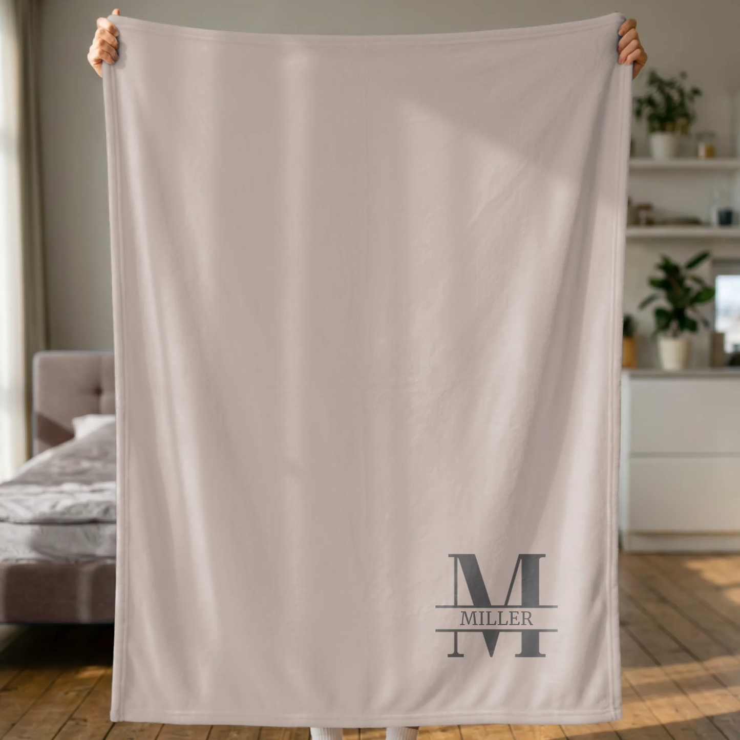 Woman Holding Blanket 2