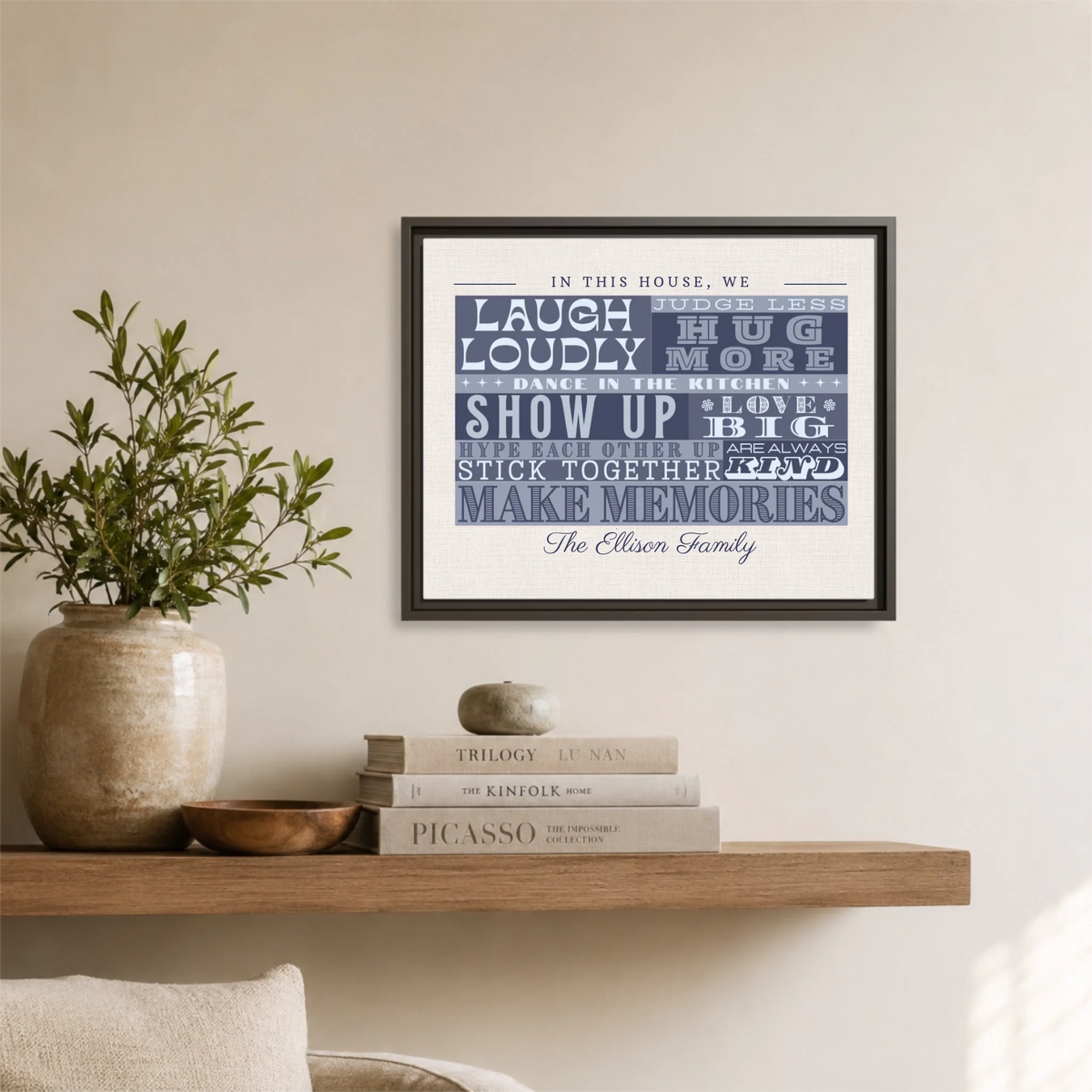 Espresso framed Horizontal 5.4 20x16 Canvas Mockup for TIB