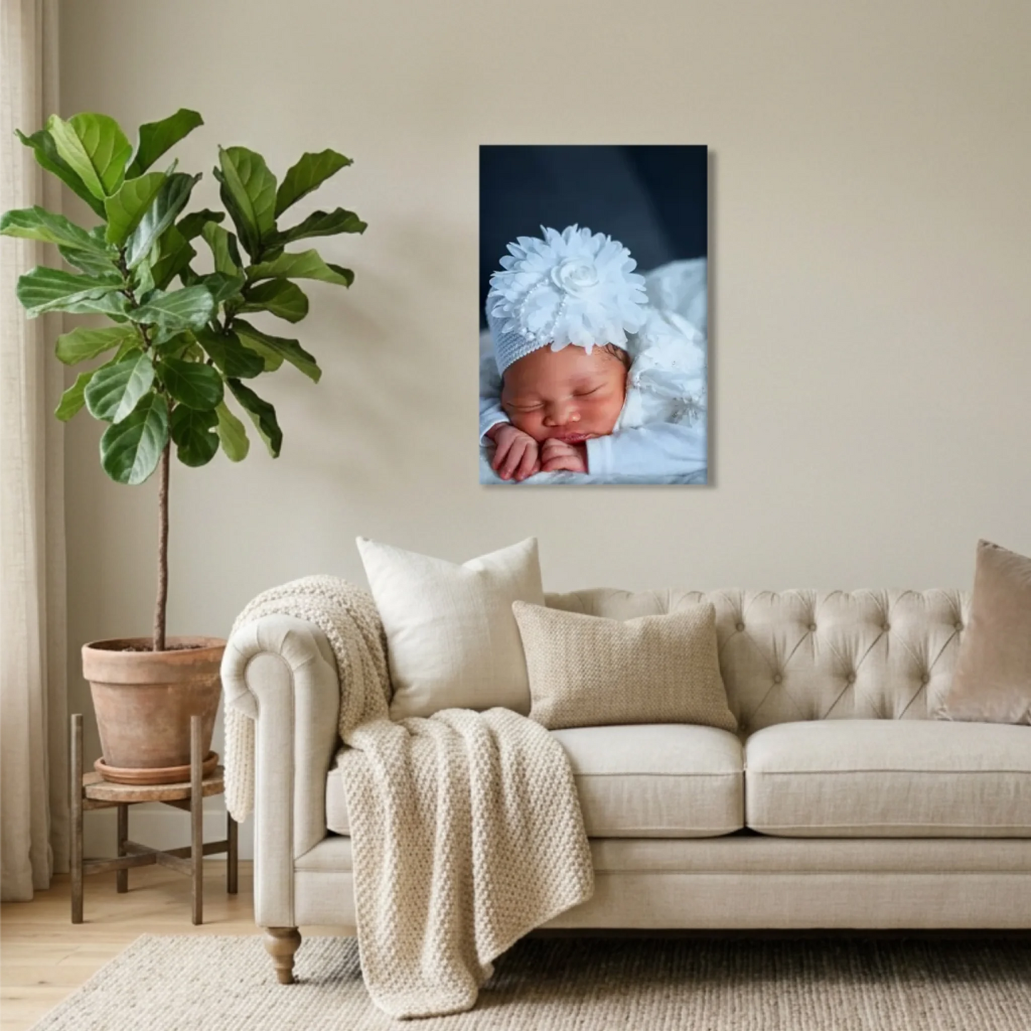 Unframed 24x36 Vertical Canvas (2.3) Mockup For TIB