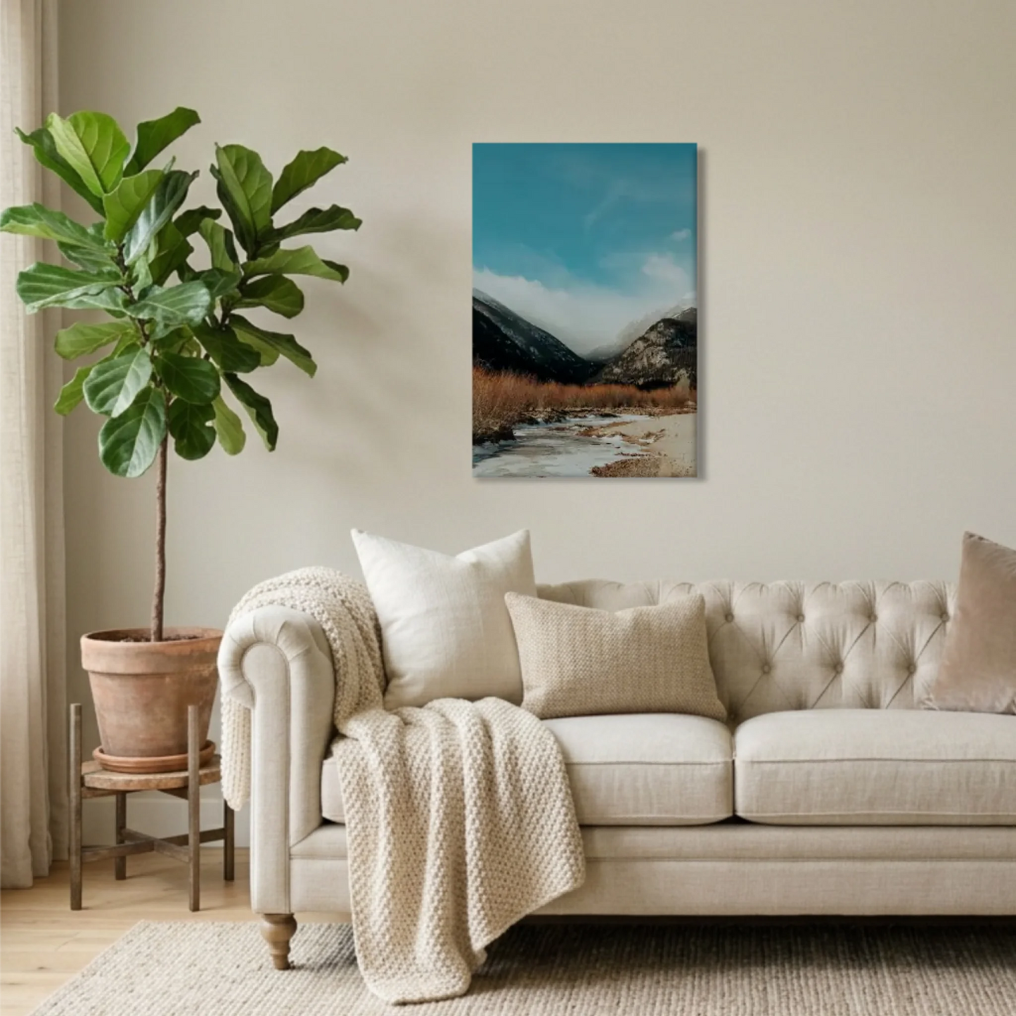 Unframed 24x36 Vertical Canvas (2.3) Mockup For TIB