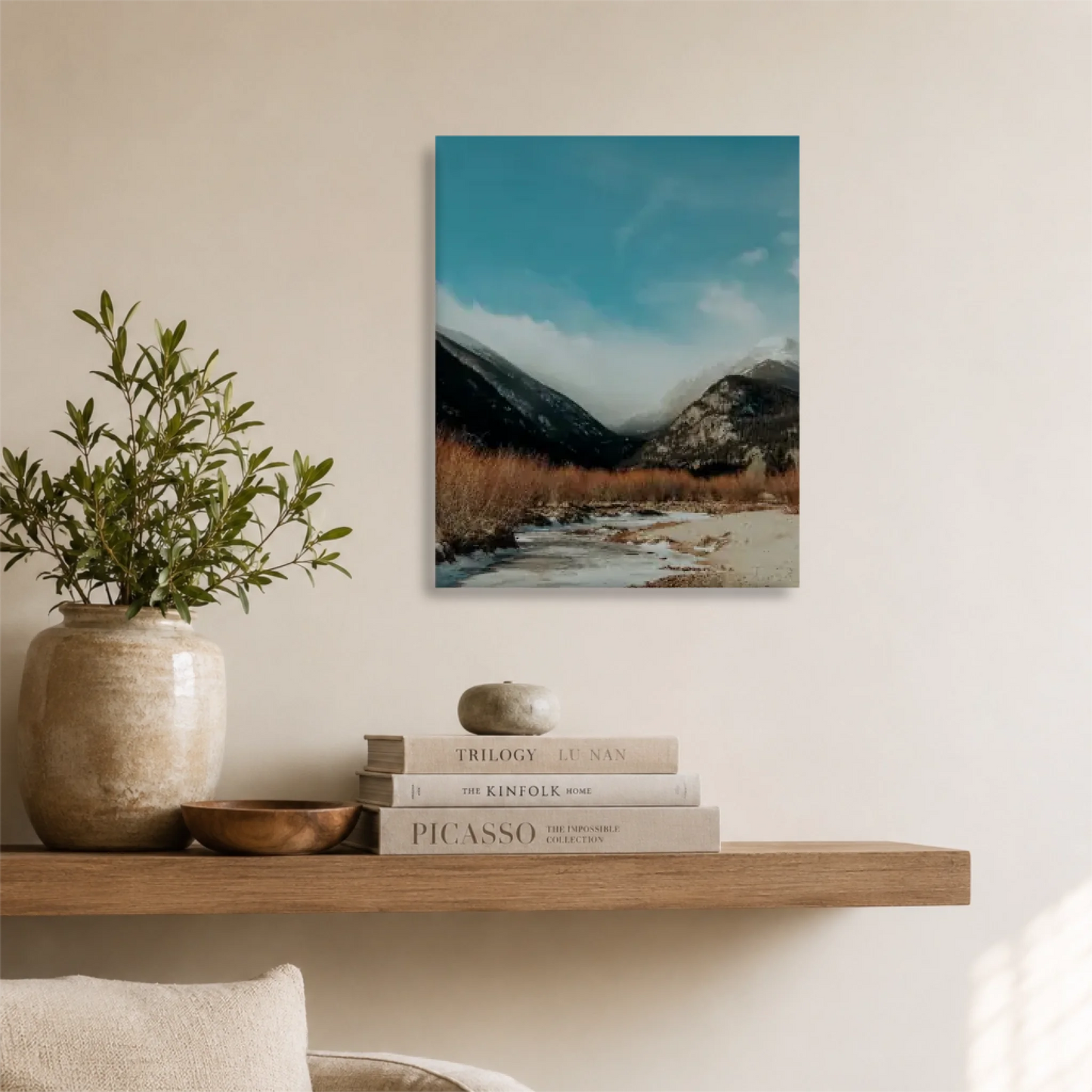 Unframed 16x20 Vertical Canvas (4.5) Mockup For TIB