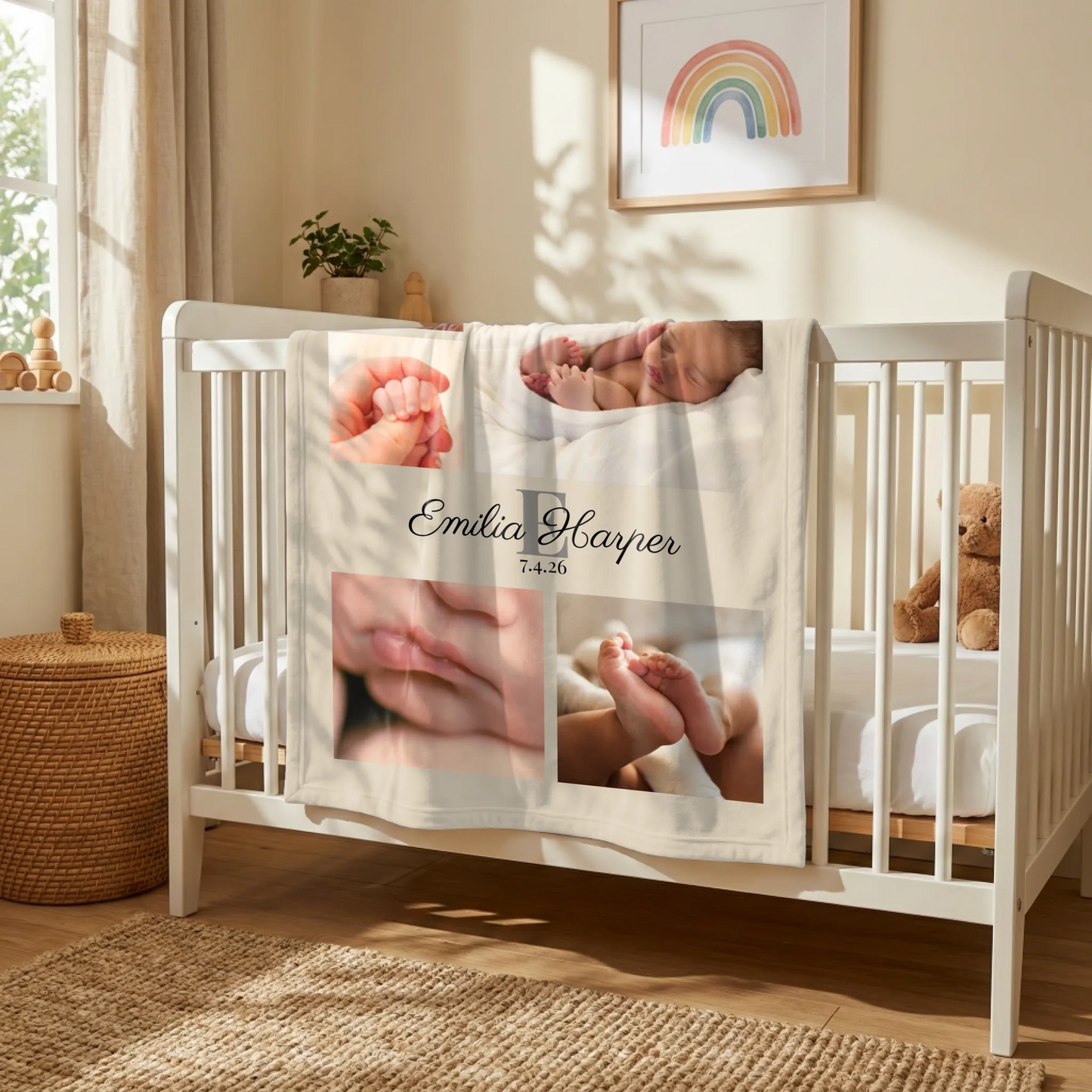 Baby Blanket on Crib