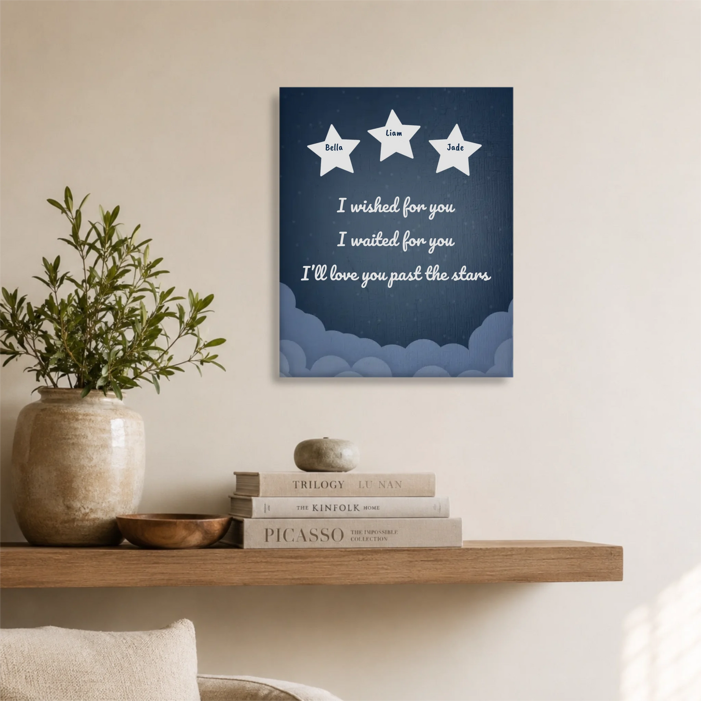 Unframed 16x20 Vertical Canvas (4.5) Mockup For TIB