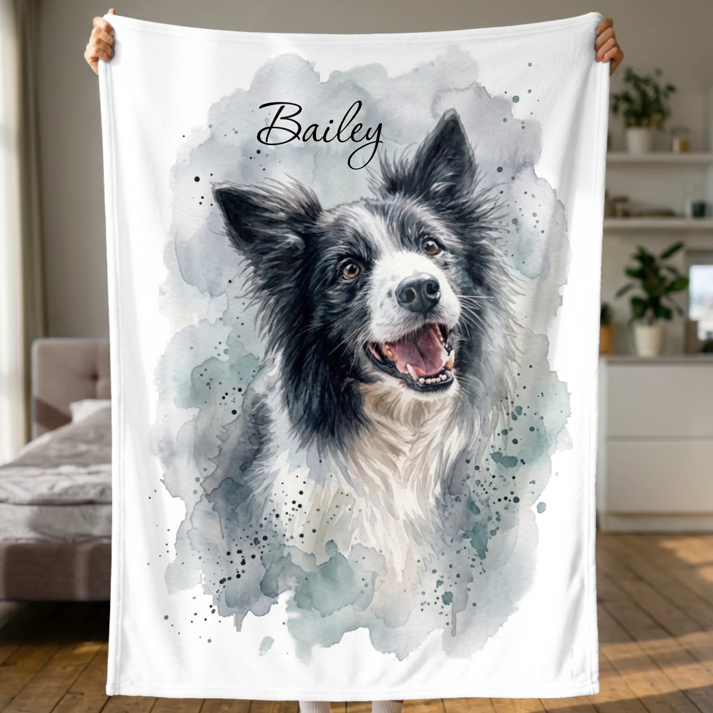 Woman Holding Blanket 2
