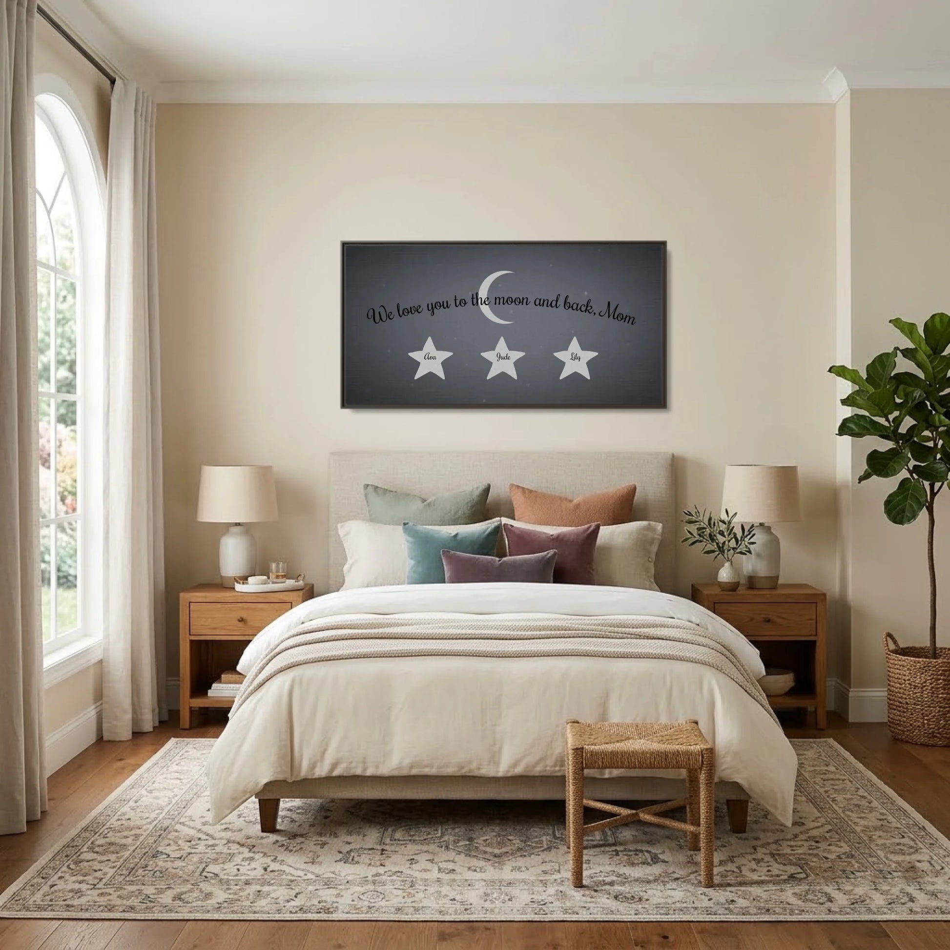 Bedroom - Nice Colors Espresso Framed Wide Format 2.1 Mockup