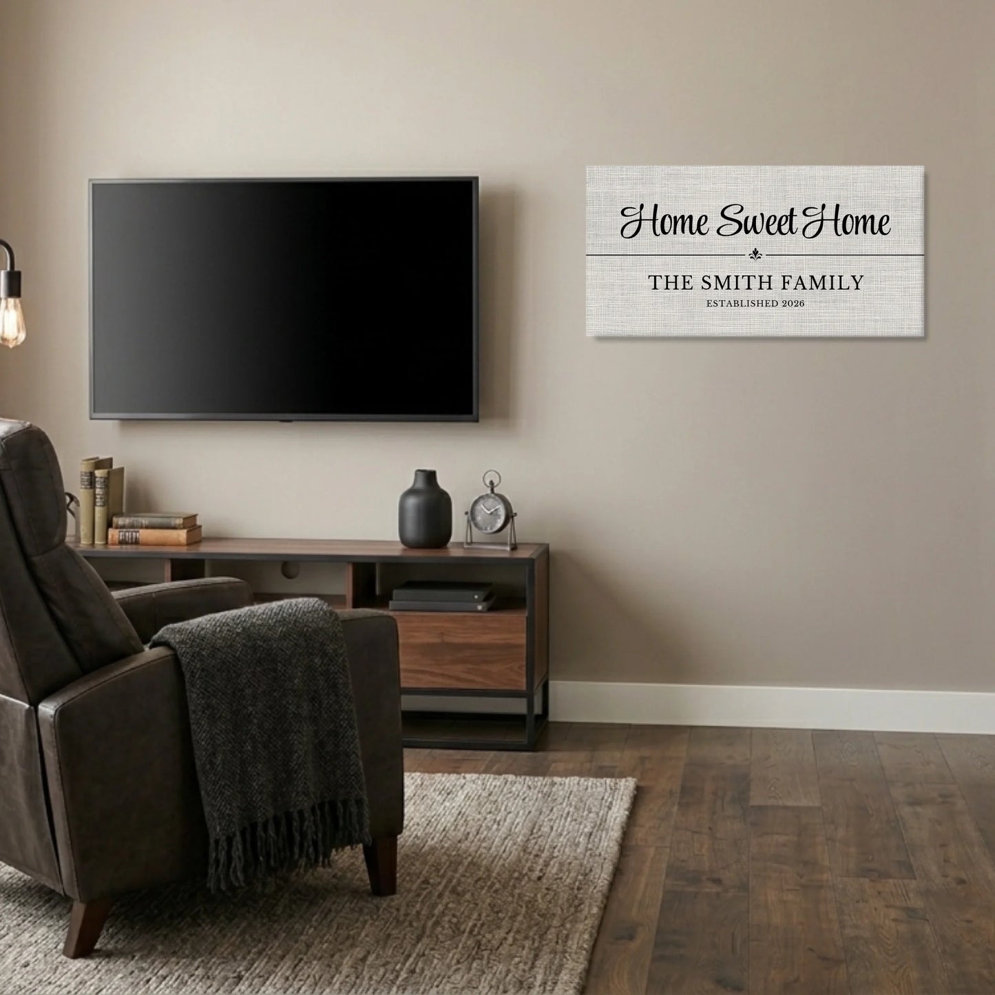 Man Cave Unframed Wide Format 2.1 Canvas Mockup