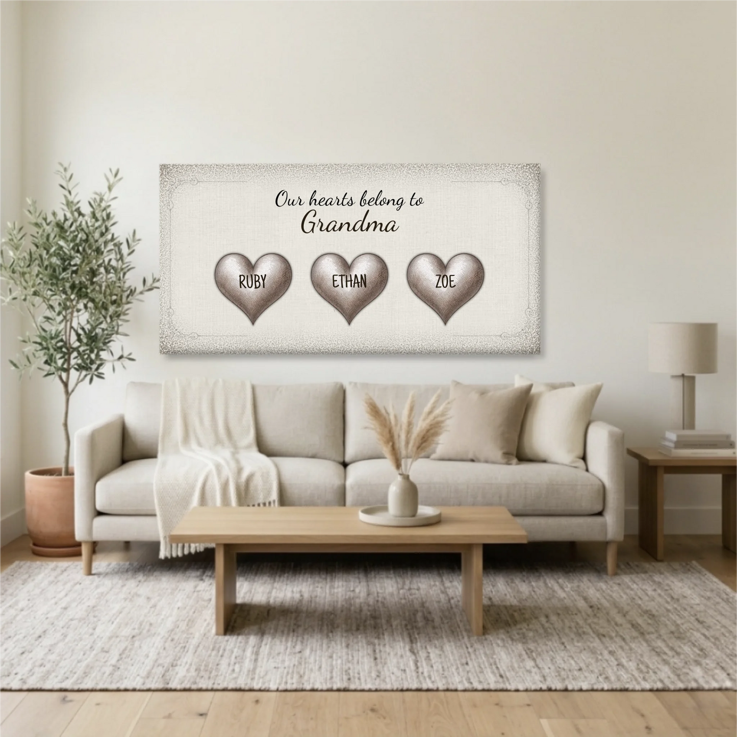 Living Room Unframed Wide Format 2.1 Mockup