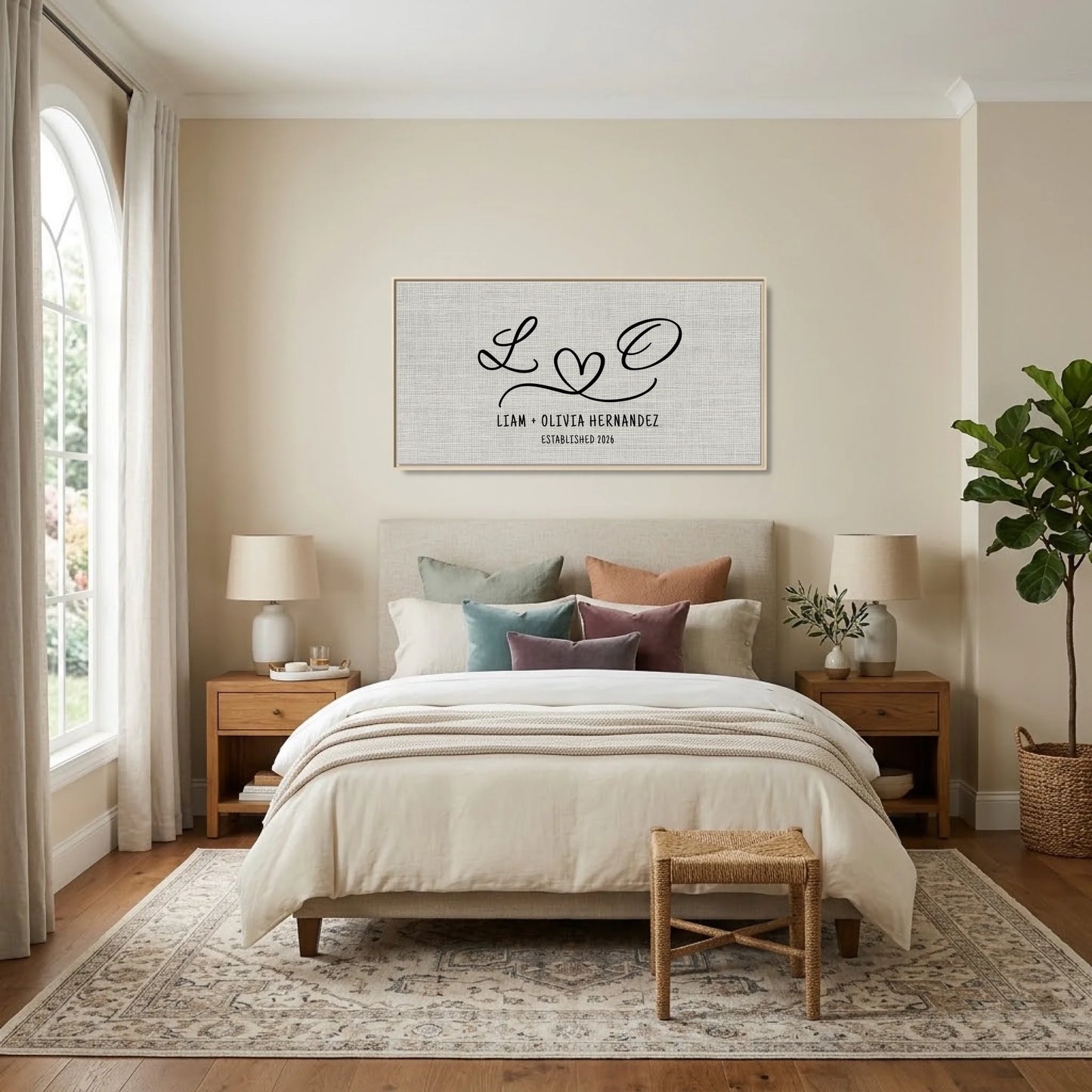 Bedroom - Nice Colors Natural Framed Wide Format 2.1 Mockup