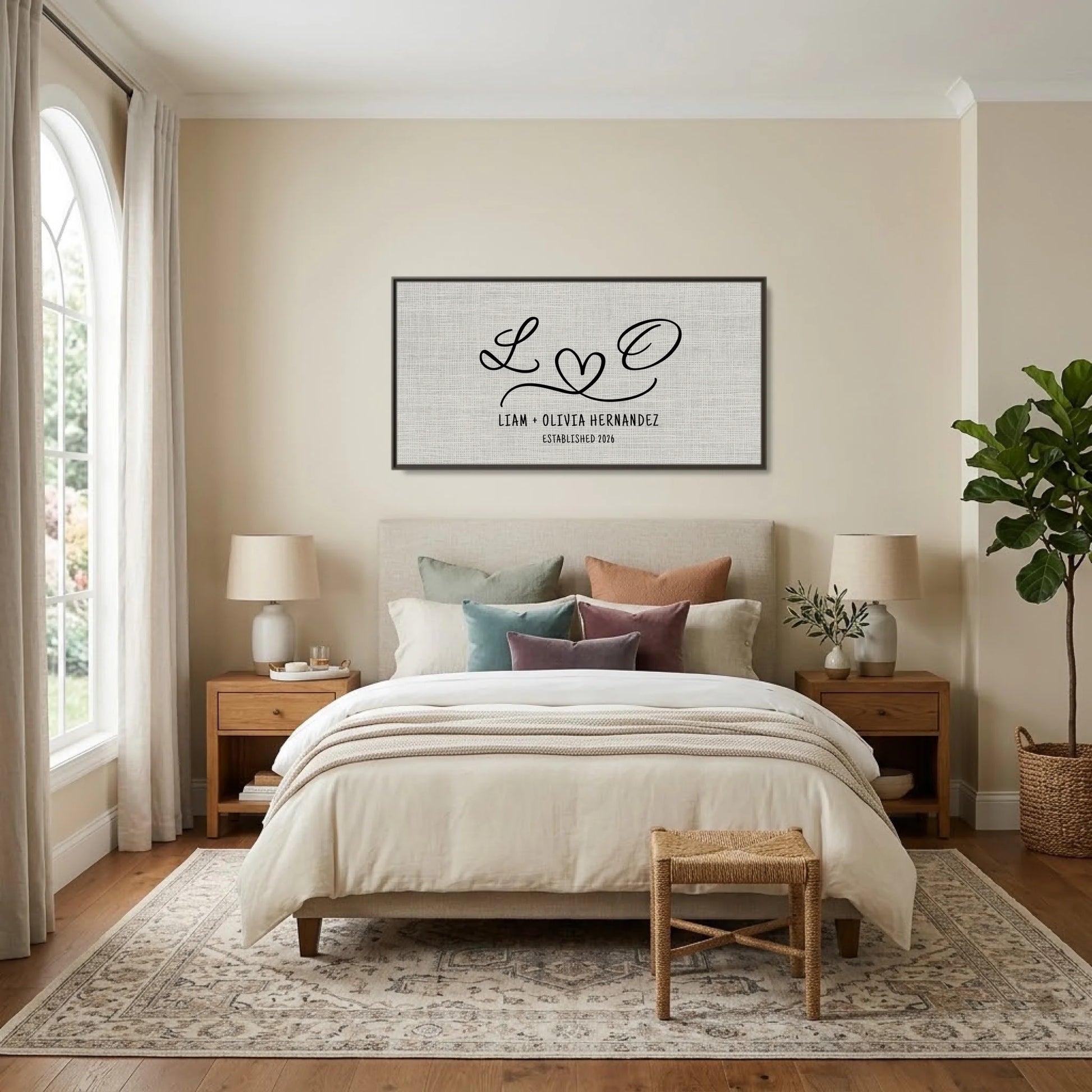 Bedroom - Nice Colors Espresso Framed Wide Format 2.1 Mockup