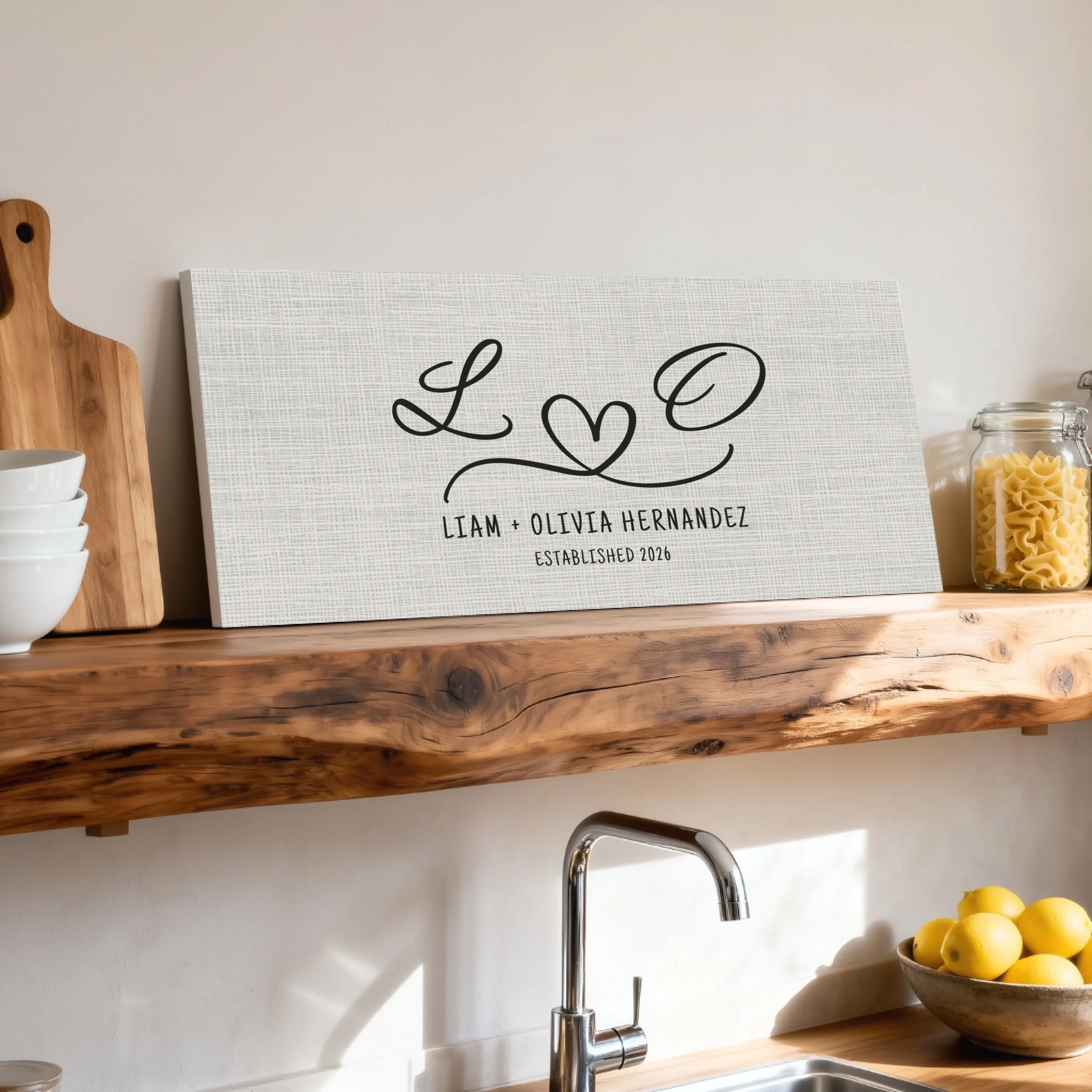 Shelf over kitchen sink unframed wide format 2.1