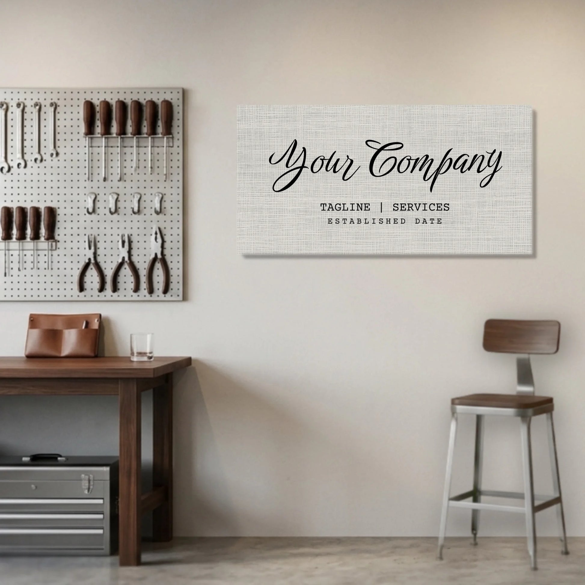 Garage Unframed Wide Format 2.1 Canvas Mockup