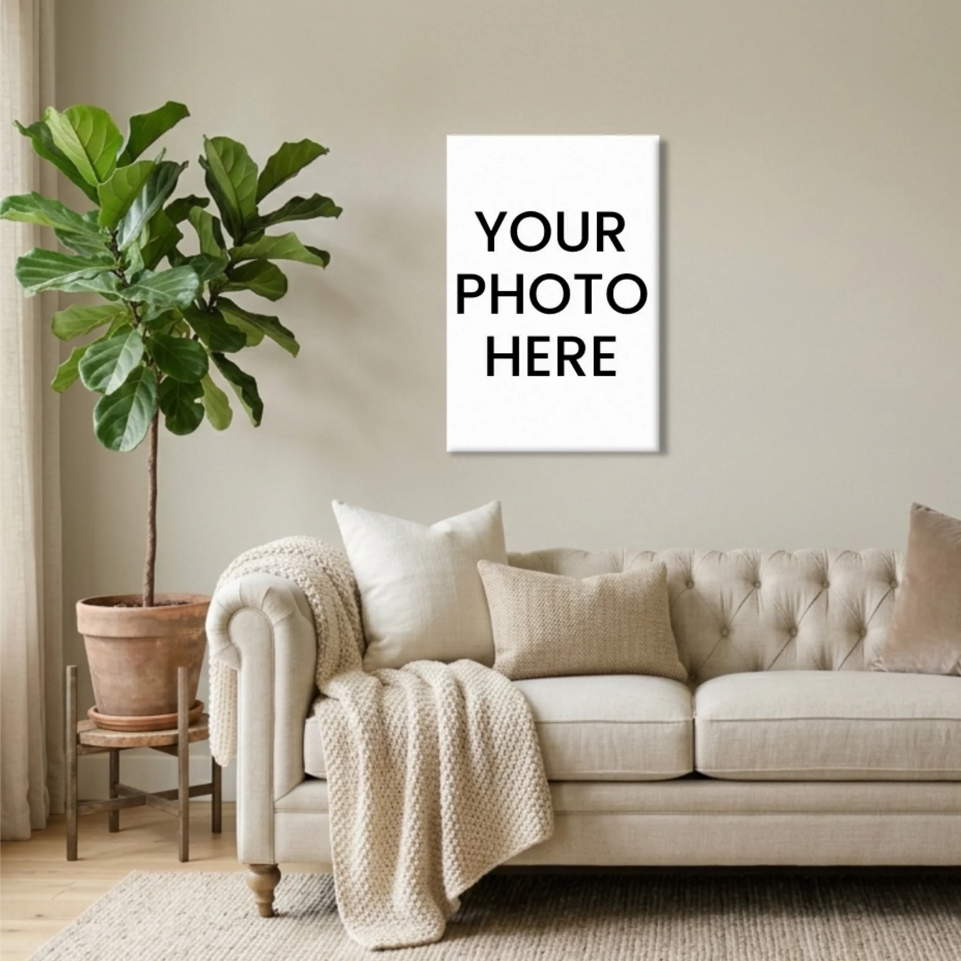 Unframed 24x36 Vertical Canvas (2.3) Mockup For TIB