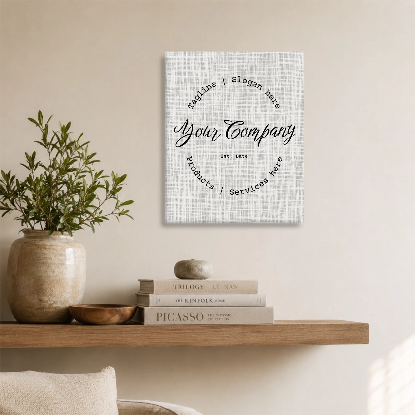 Unframed 16x20 Vertical Canvas (4.5) Mockup For TIB