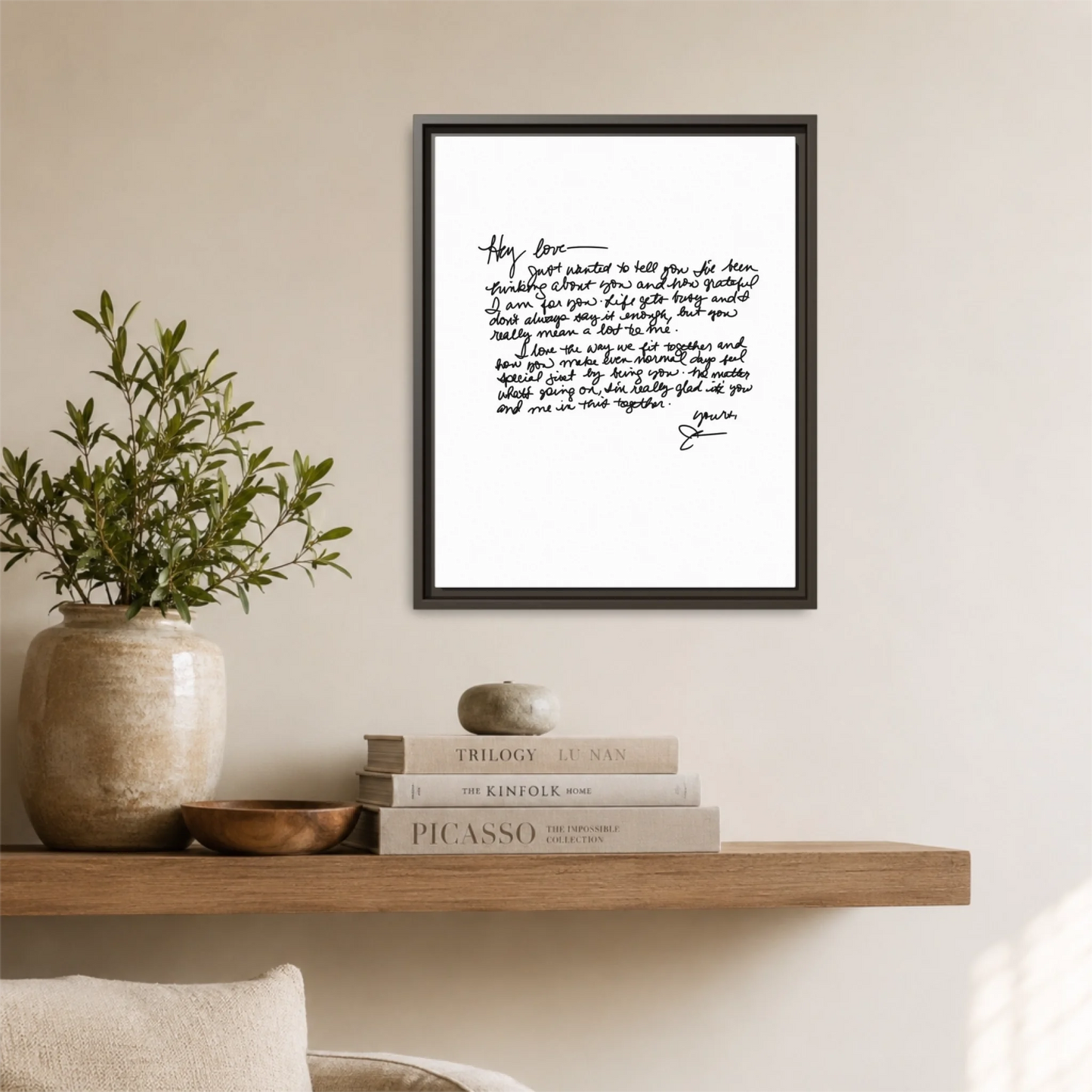Espresso Framed 16x20 Vertical Canvas (4.5) Mockup For TIB
