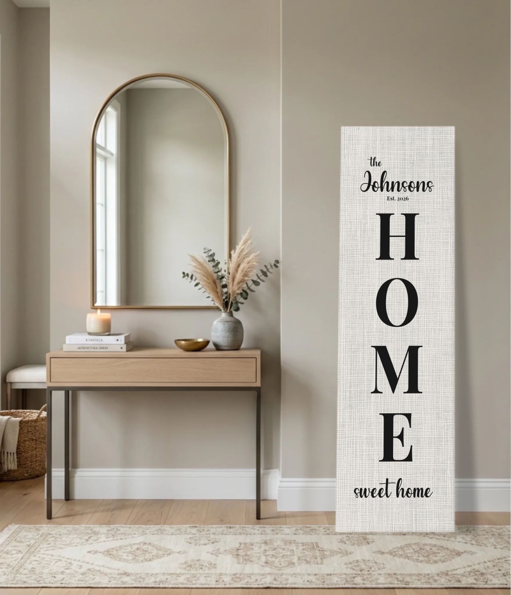 Vertical Unframed Panoramic 1.3 Canvas Mockup