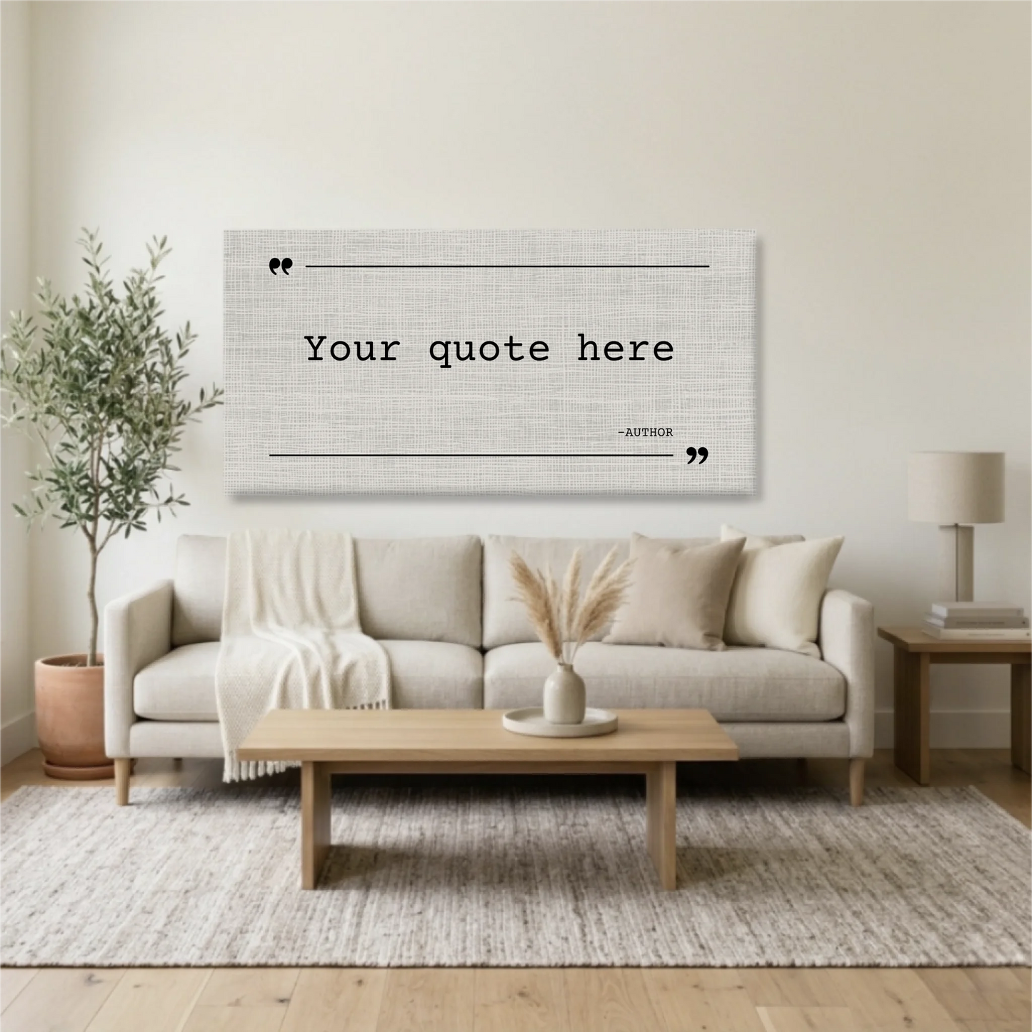 Living Room Unframed Wide Format 2.1 Mockup