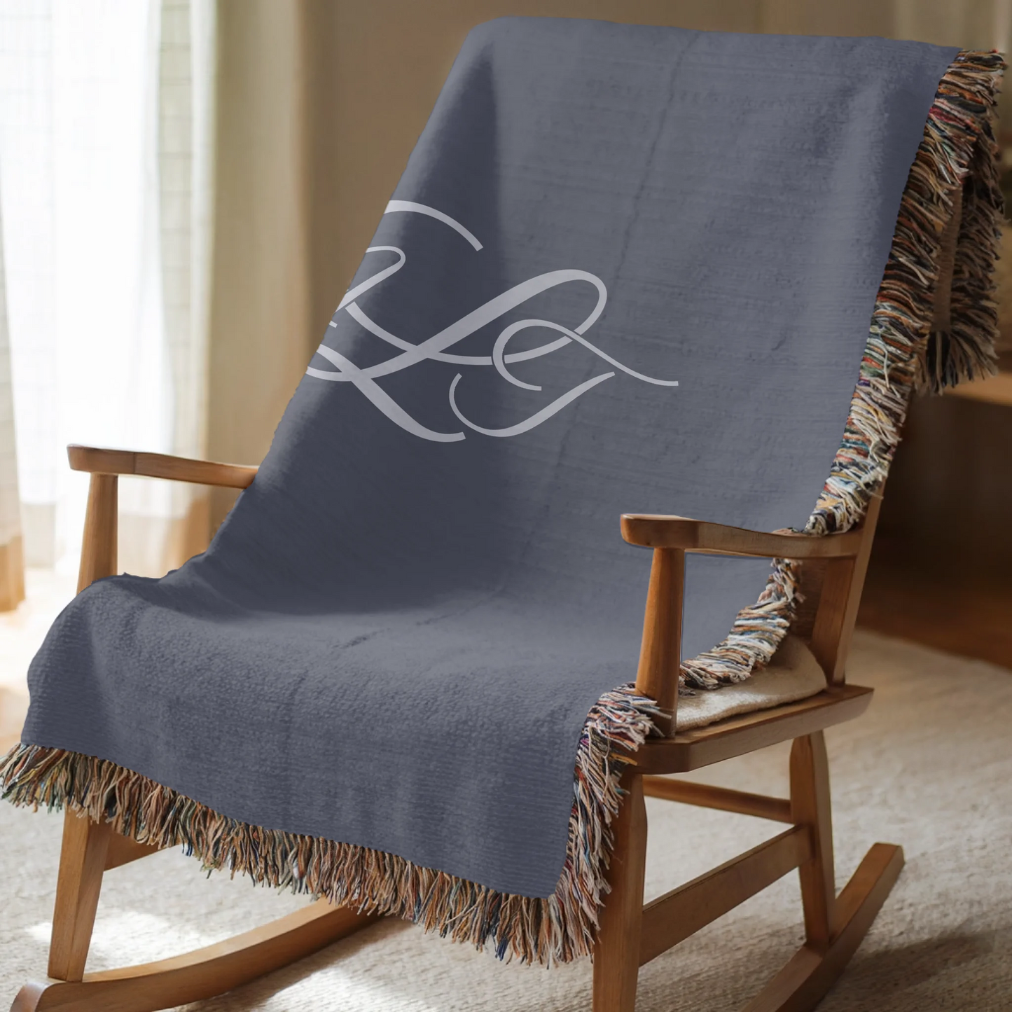 Three Letter Monogram Blanket - Personalized