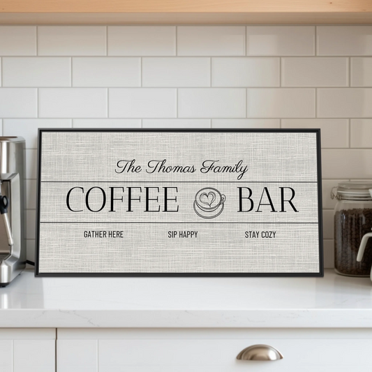 Coffee Bar : Kitchen Blk WF 2.1 Lifestyle Closeup Mockup