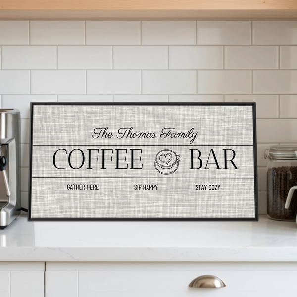 Coffee Bar : Kitchen Blk WF 2.1 Lifestyle Closeup Mockup