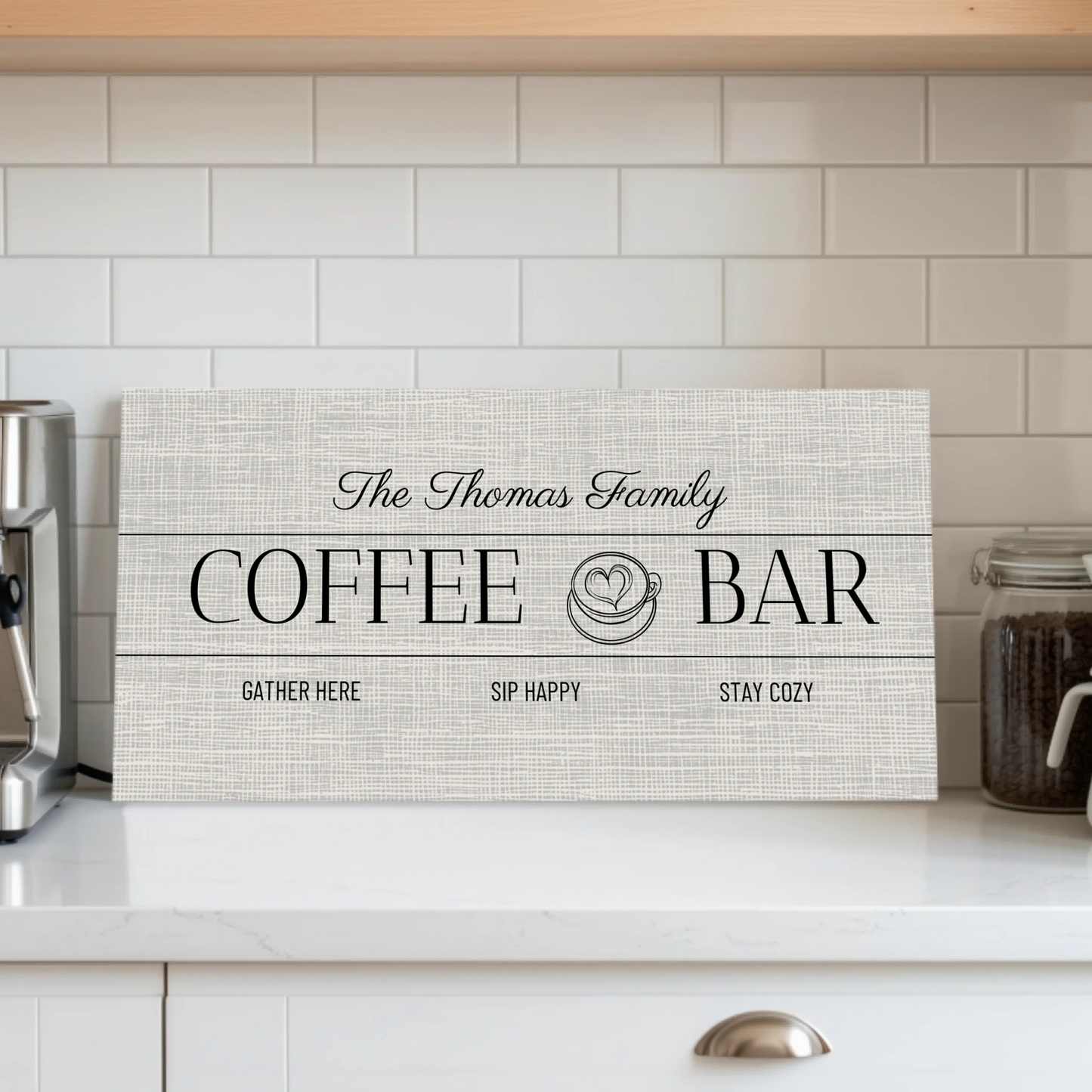Coffee Bar : Kitchen UF WF 2.1 Lifestyle Closeup Mockup