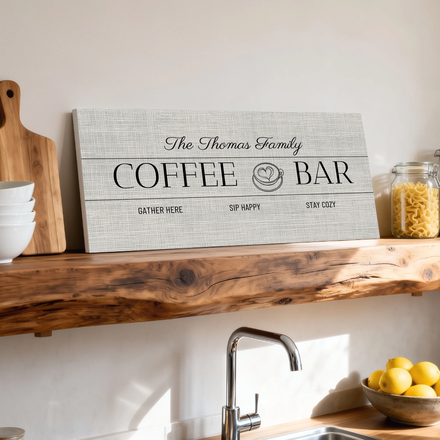 Shelf over kitchen sink unframed wide format 2.1