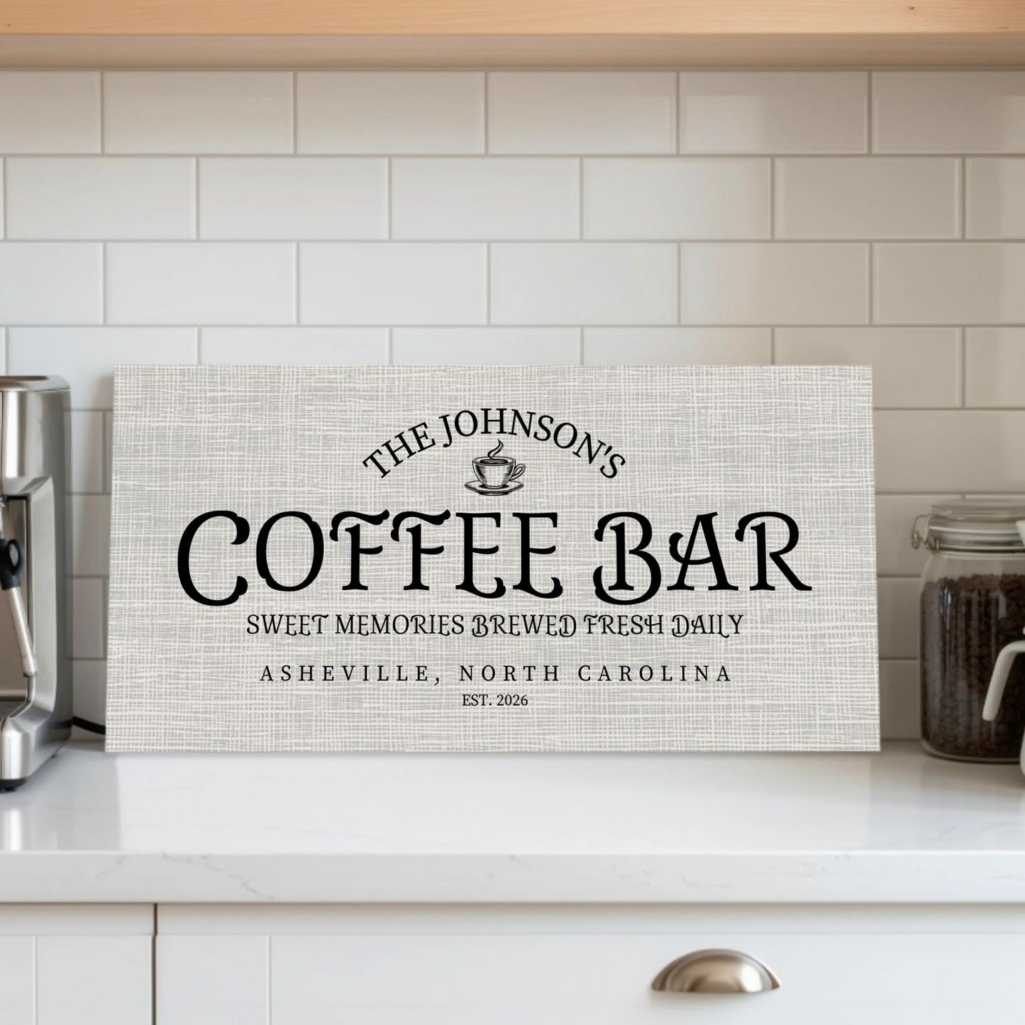 Coffee Bar : Kitchen UF WF 2.1 Lifestyle Closeup Mockup