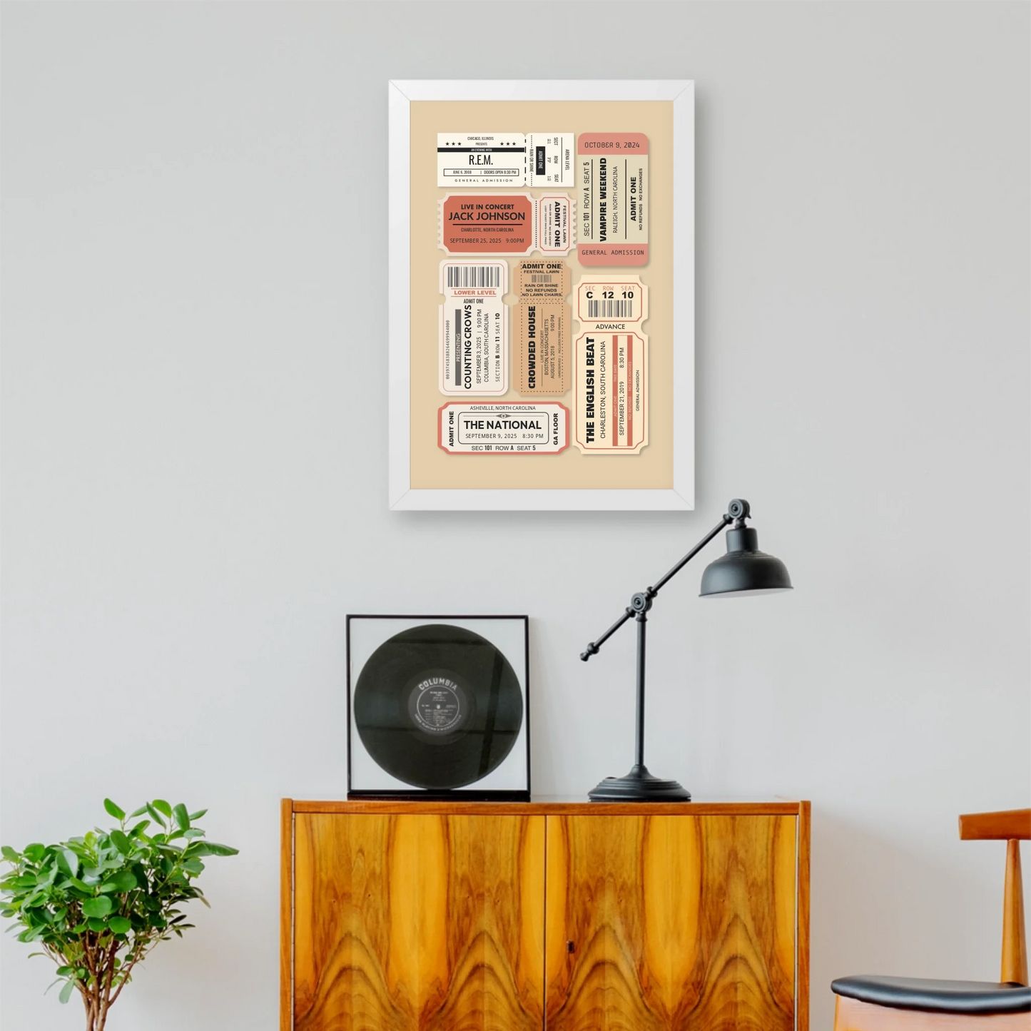 Living Room:Music Room 20x30 Poster Mockup White