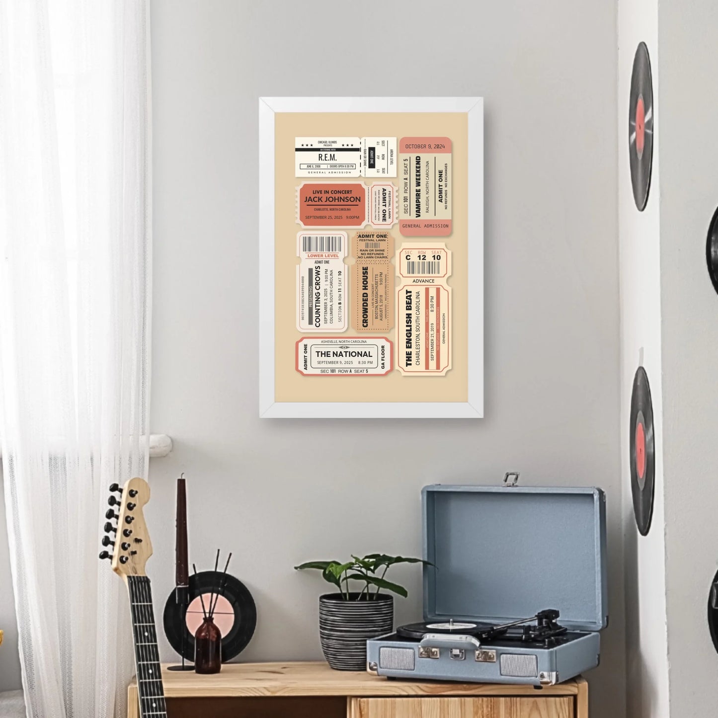 Music Room 20x30 Poster Mockup White