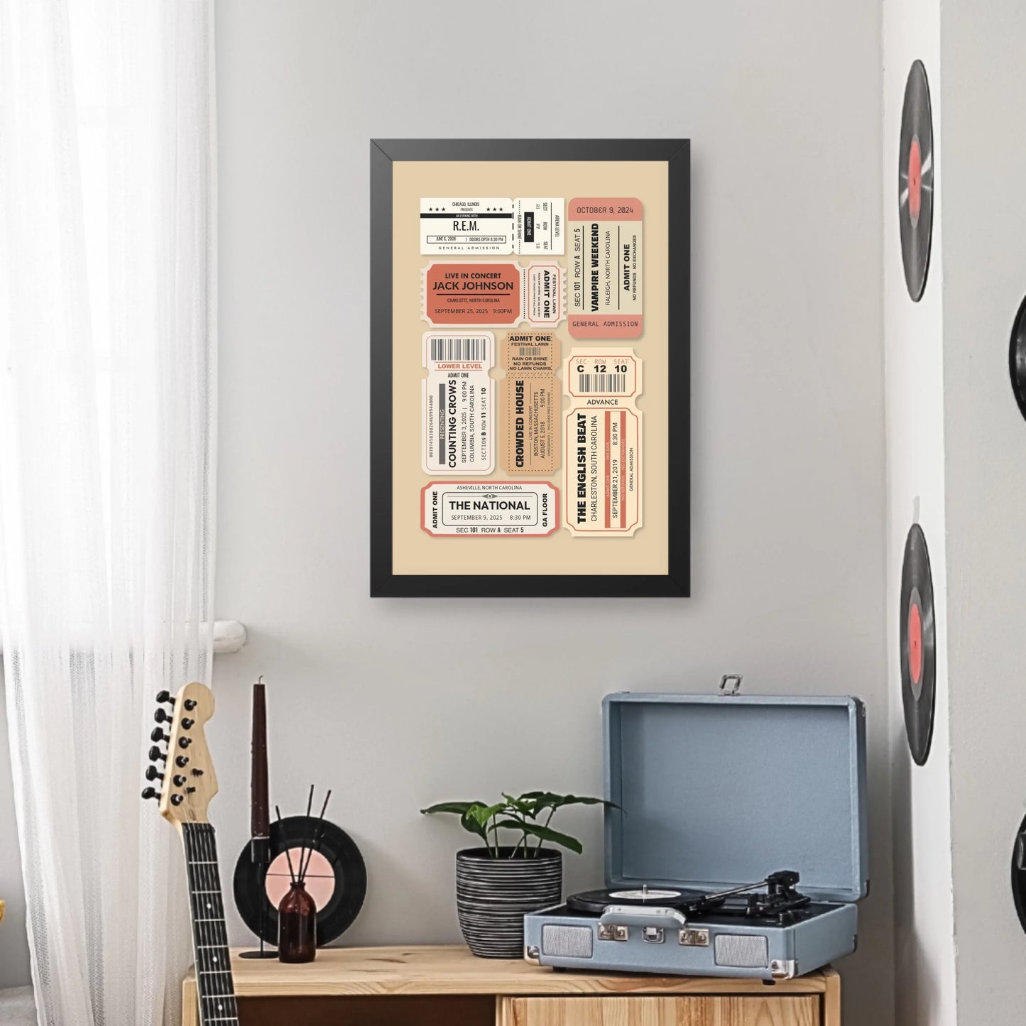 Music Room 20x30 Poster Mockup Black