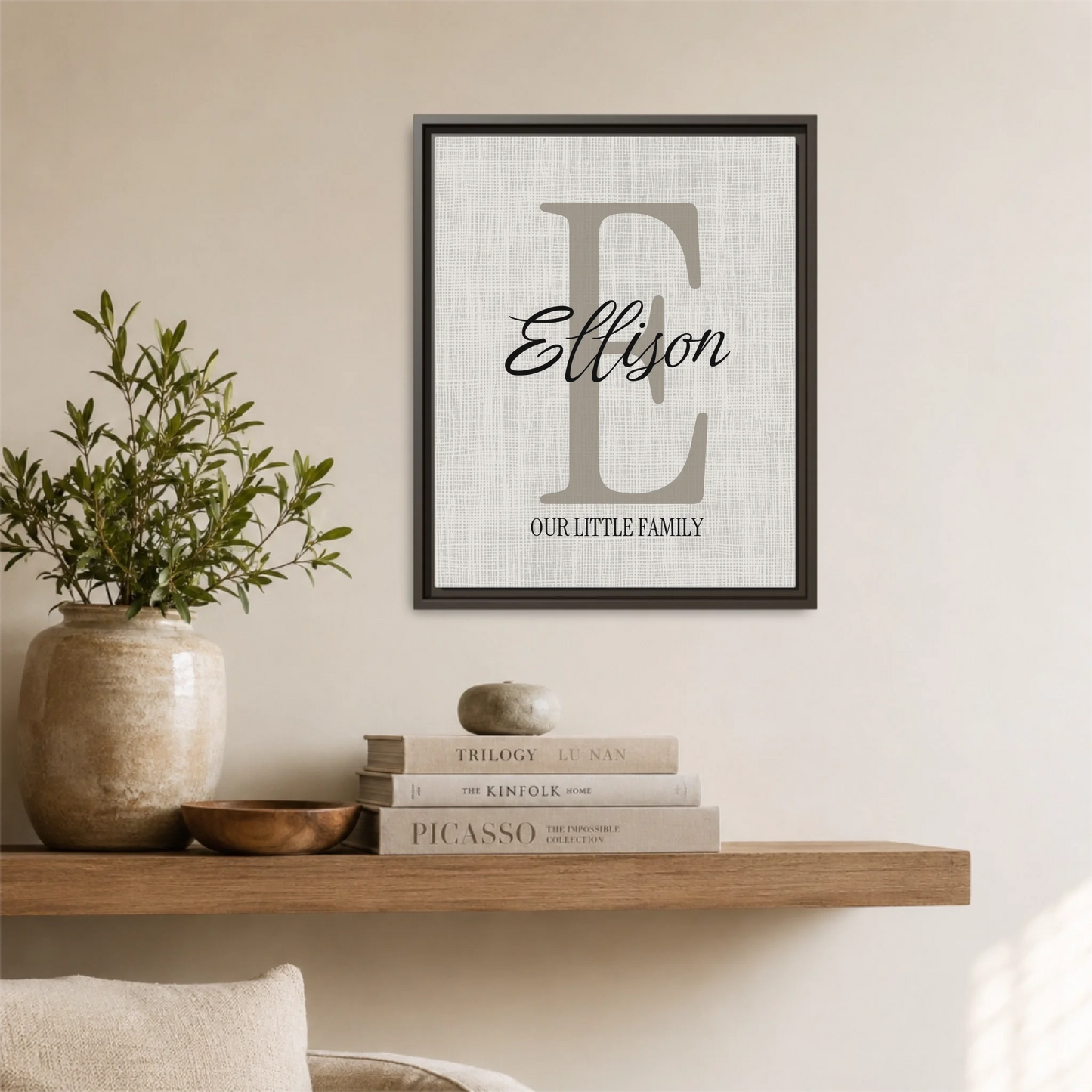 Espresso Framed 16x20 Vertical Canvas (4.5) Mockup For TIB
