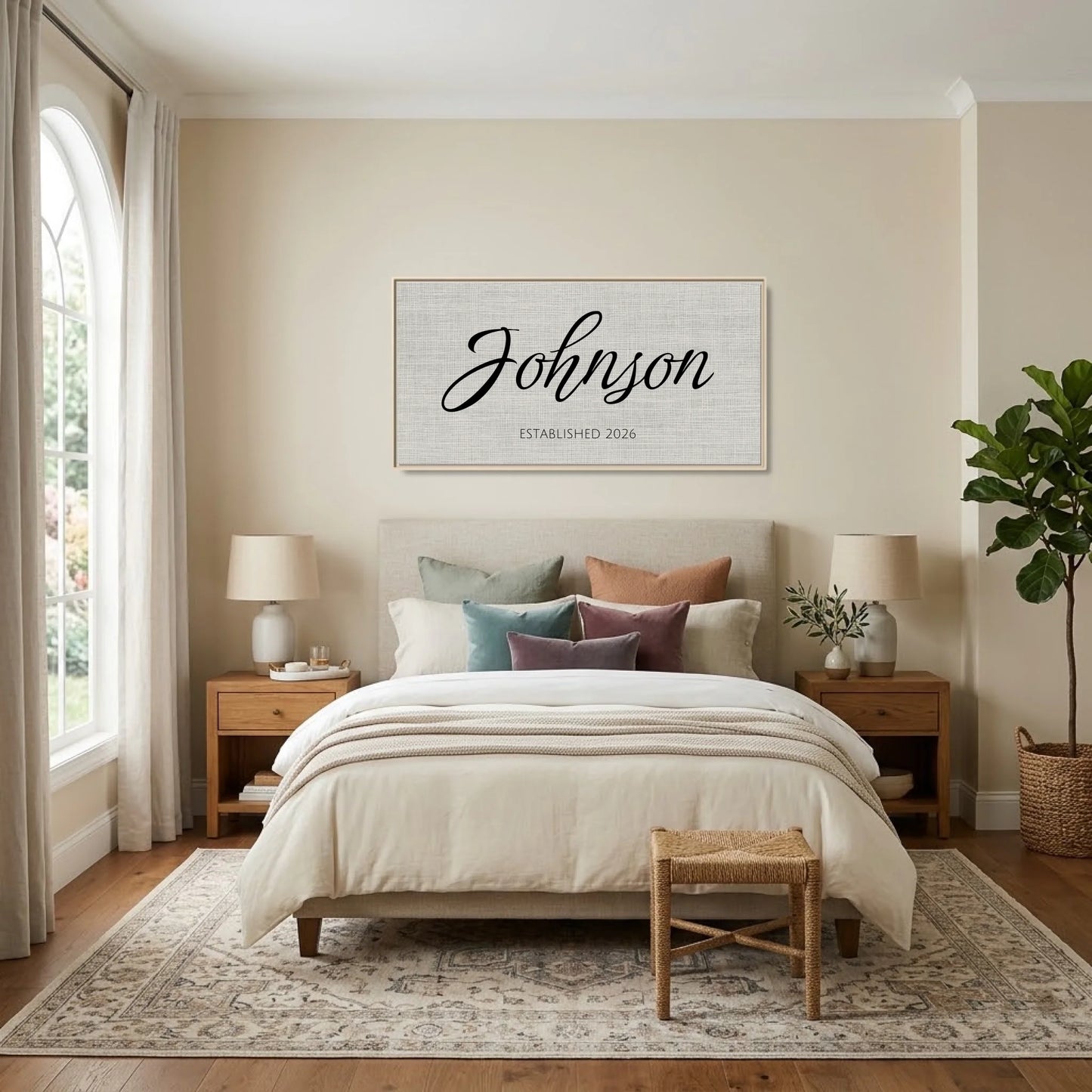 Bedroom - Nice Colors Natural Framed Wide Format 2.1 Mockup