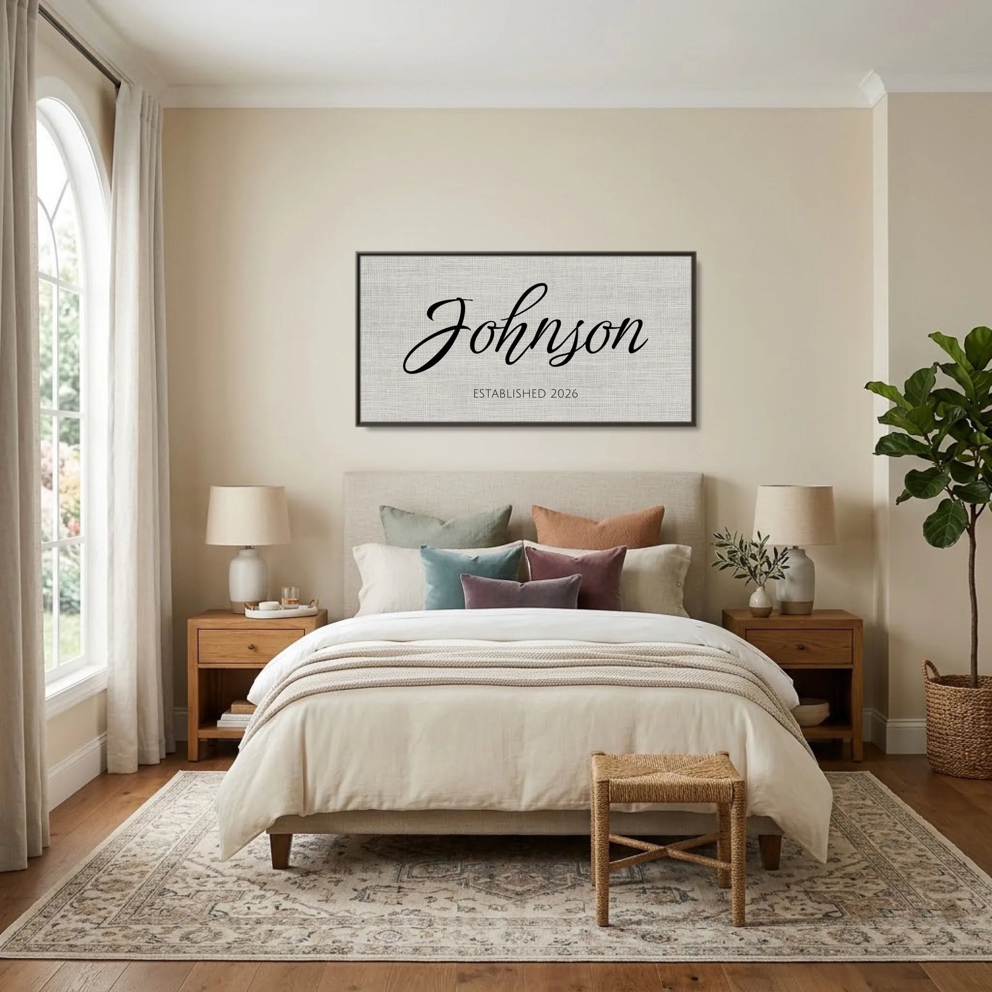 Bedroom - Nice Colors Espresso Framed Wide Format 2.1 Mockup
