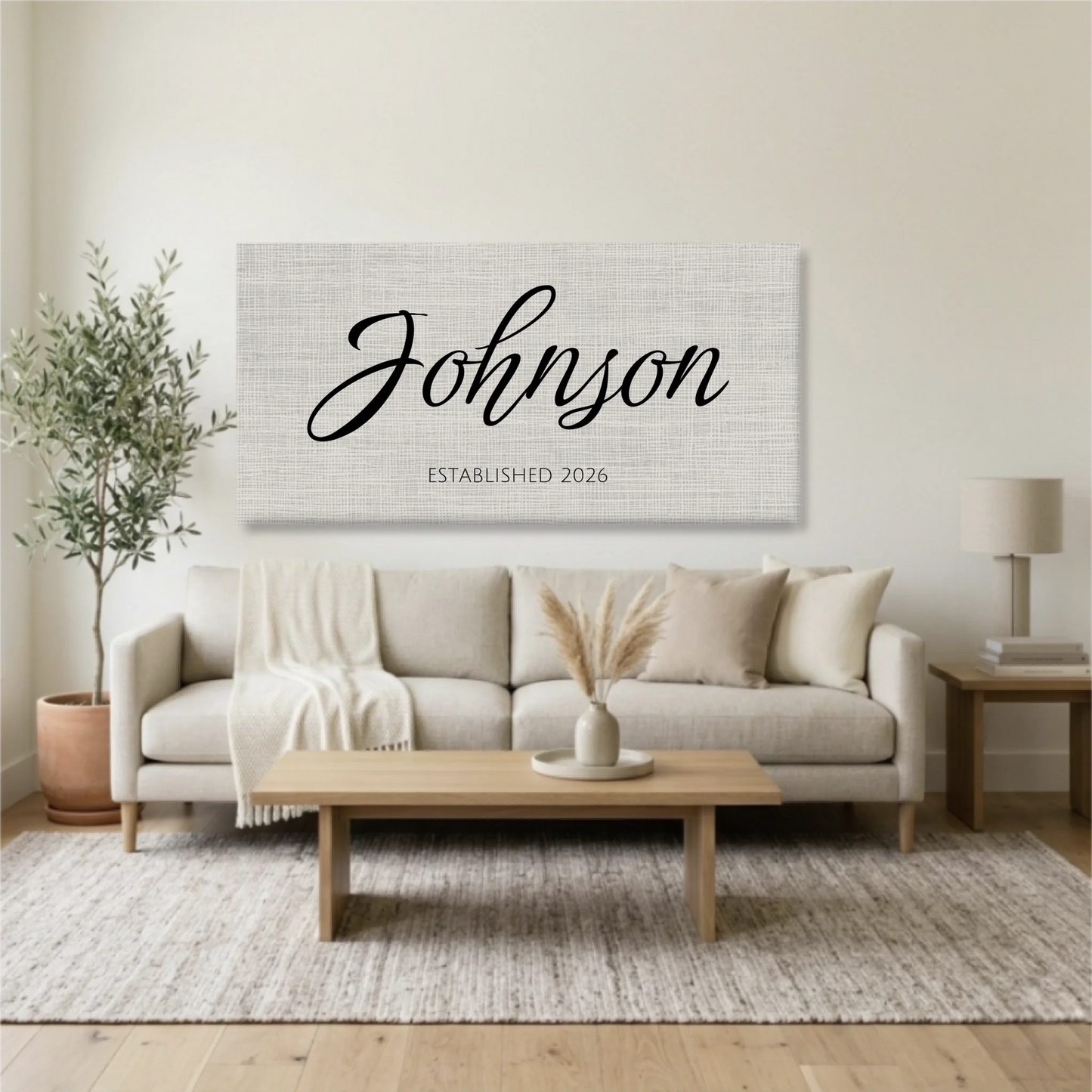 Living Room Unframed Wide Format 2.1 Mockup