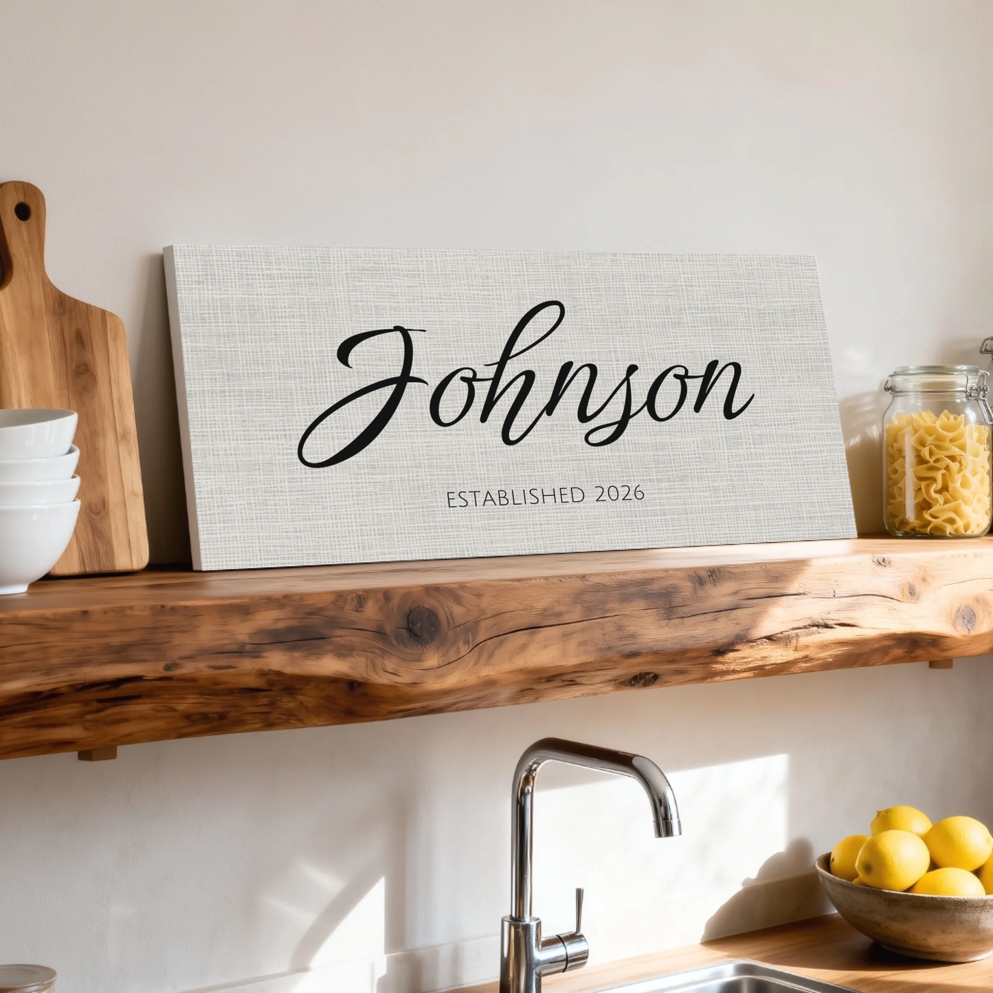 Shelf over kitchen sink unframed wide format 2.1