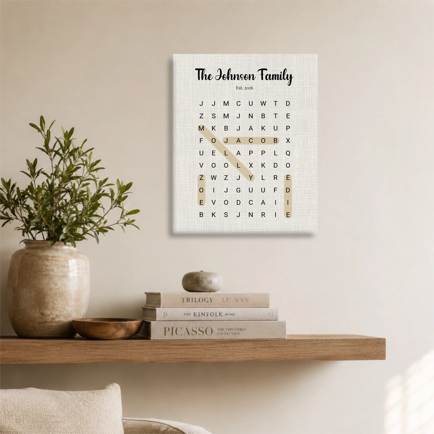 Unframed 16x20 Vertical Canvas (4.5) Mockup For TIB