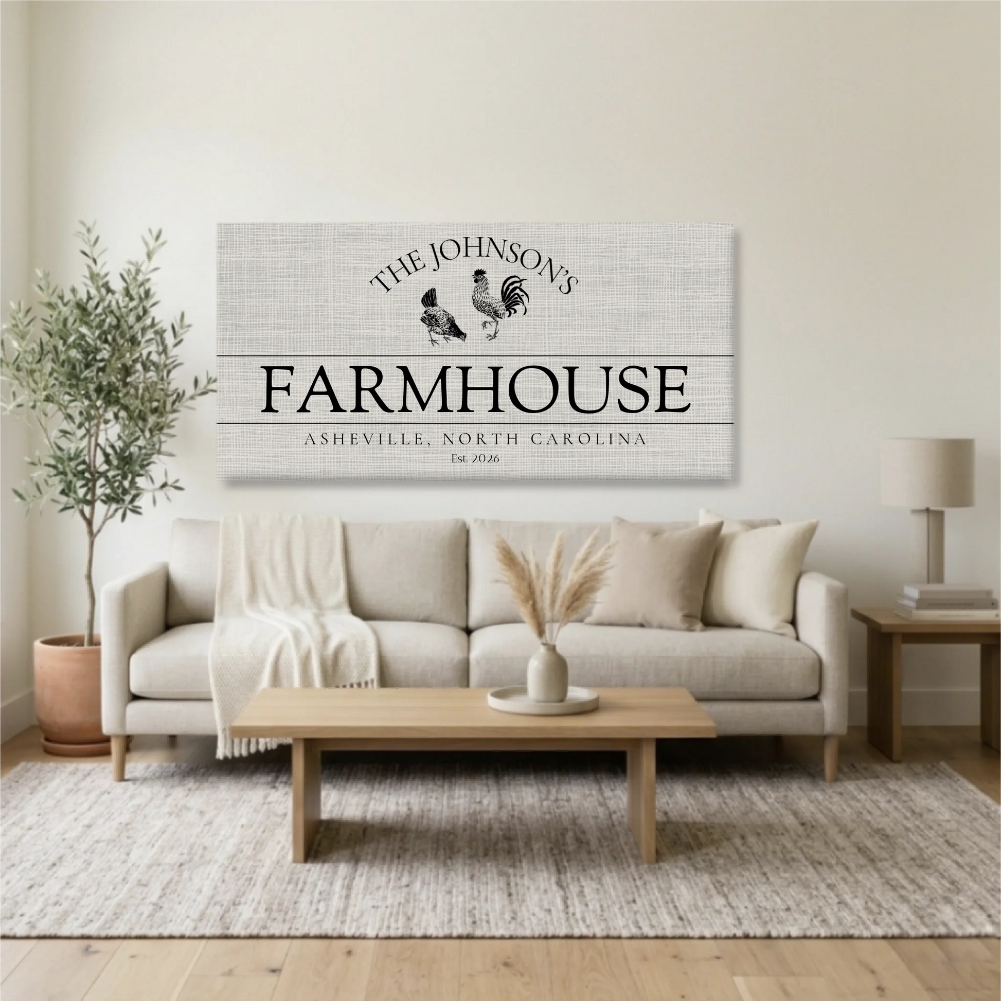 Living Room Unframed Wide Format 2.1 Mockup