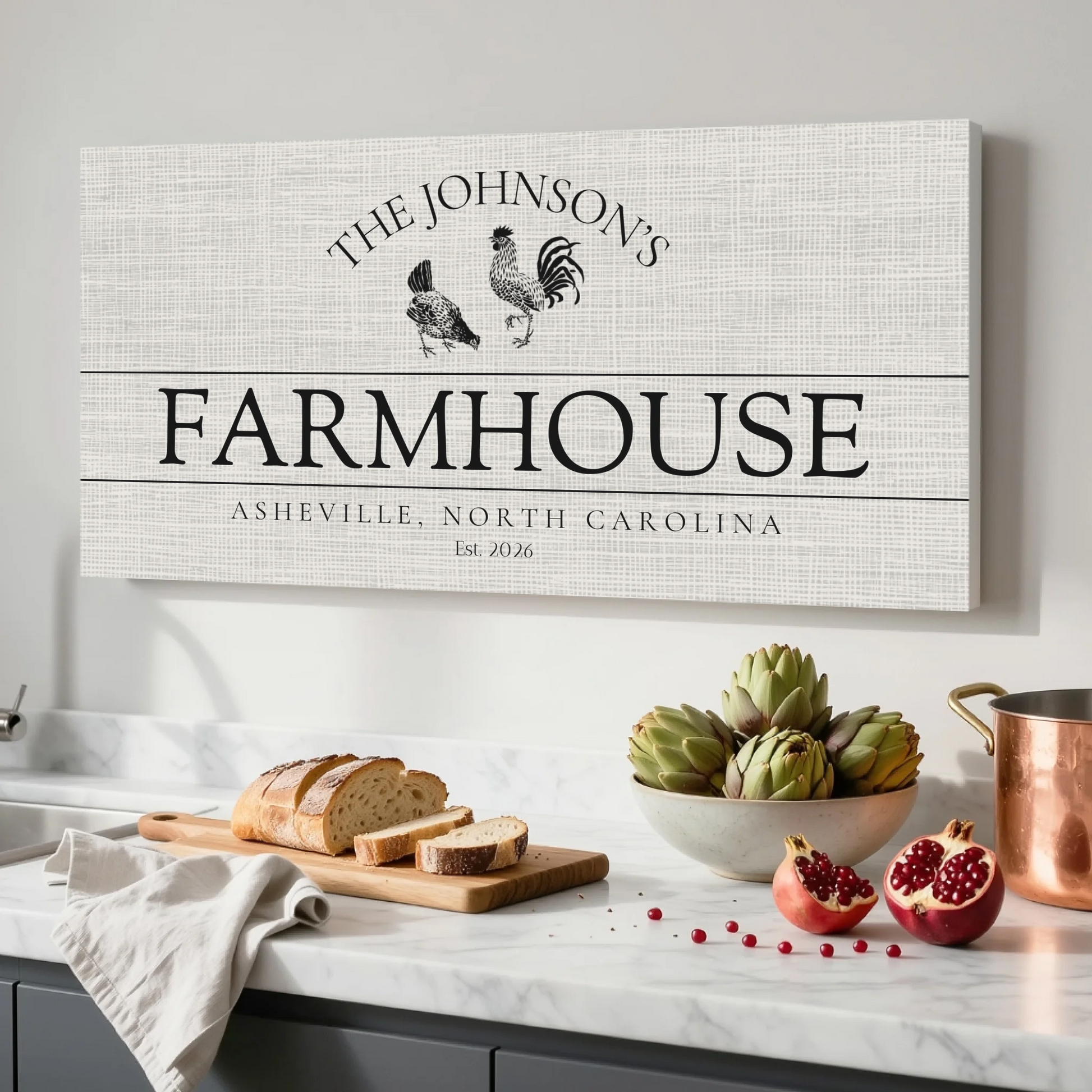 Kitchen Unframed Wide Format 2.1 Canvas Mockup