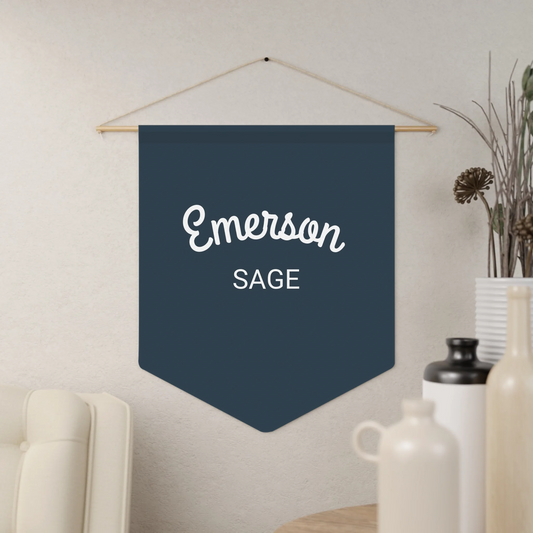 Pennant Mockup Light Background