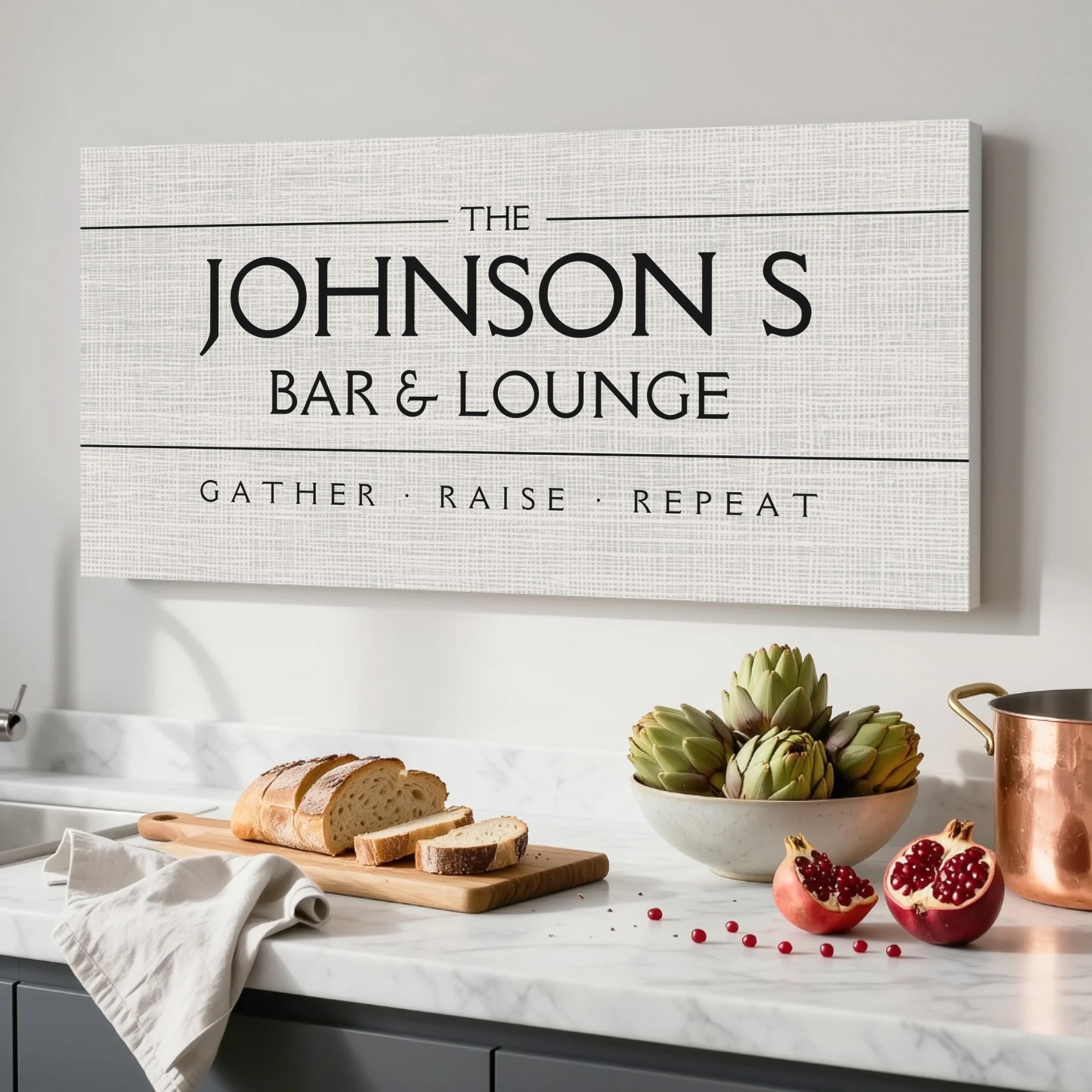 Kitchen Unframed Wide Format 2.1 Canvas Mockup