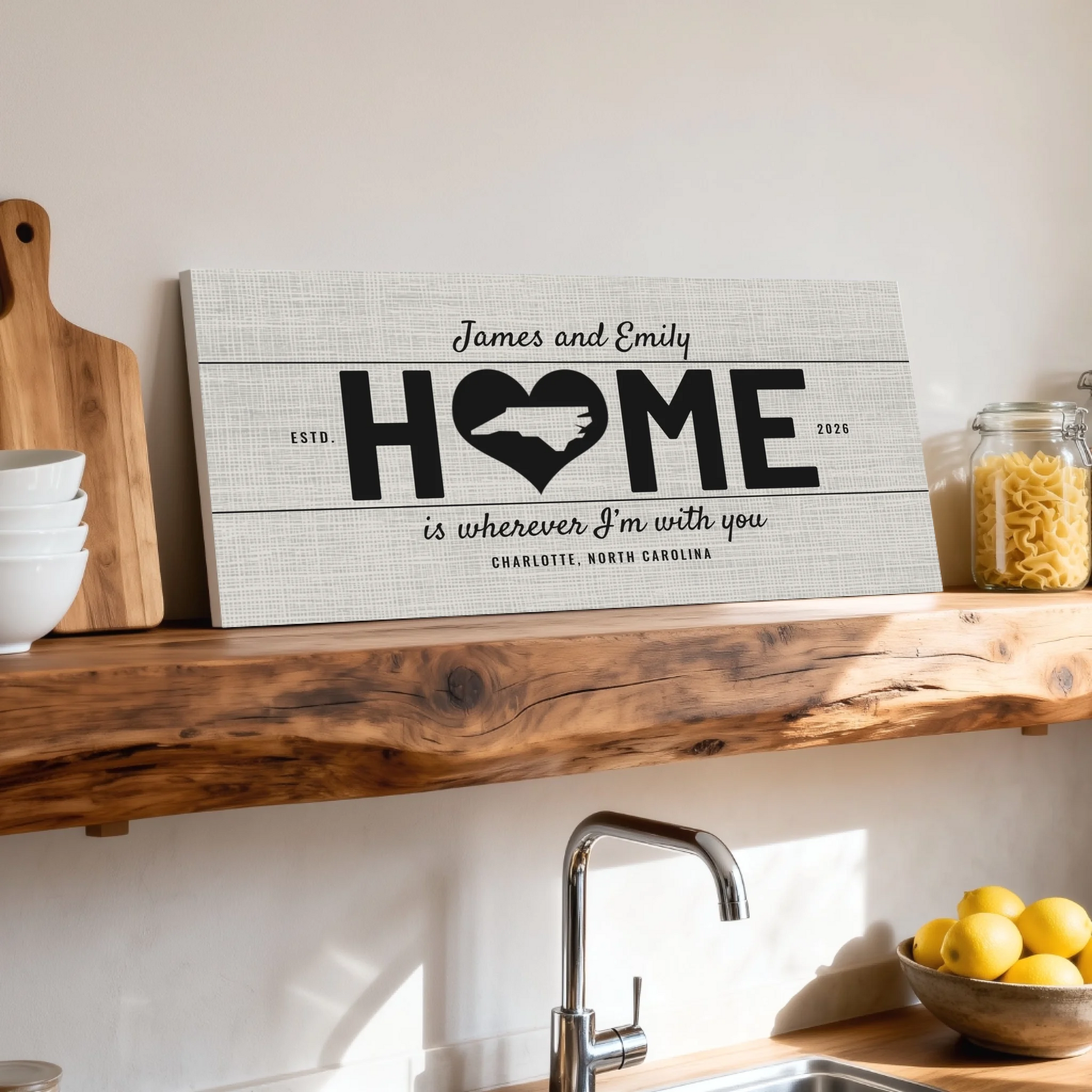 Shelf over kitchen sink unframed wide format 2.1