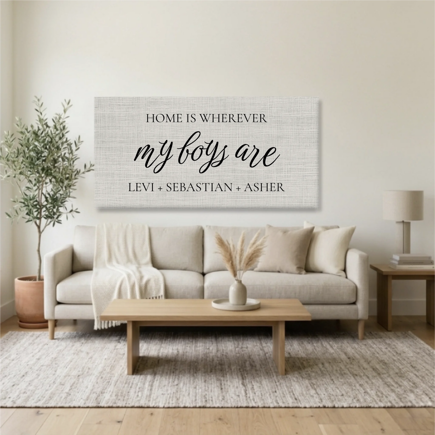 Living Room Unframed Wide Format 2.1 Mockup