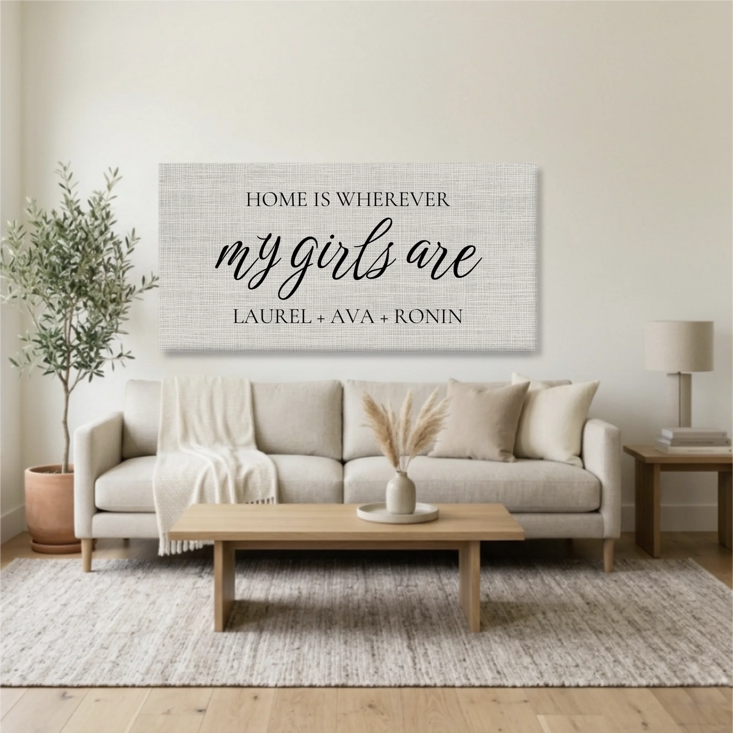Living Room Unframed Wide Format 2.1 Mockup
